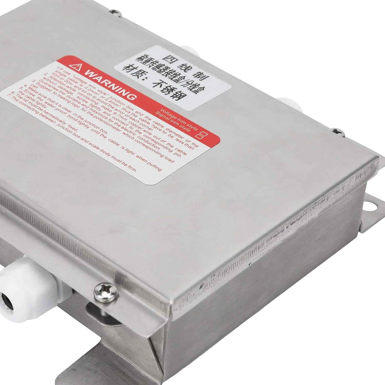 جعبه اتصال ضد آب استیل ضد زنگ با سیگنال آنالوگ 4 در 1 برای تجهیزات الکتریکی صنعتی با حفاظت سنگین