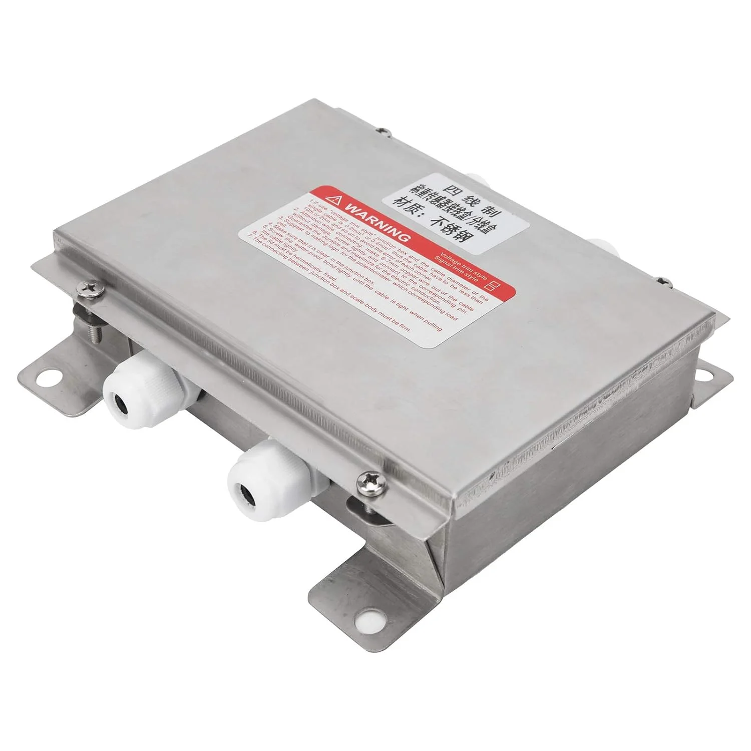 جعبه اتصال ضد آب استیل ضد زنگ با سیگنال آنالوگ 4 در 1 برای تجهیزات الکتریکی صنعتی با حفاظت سنگین