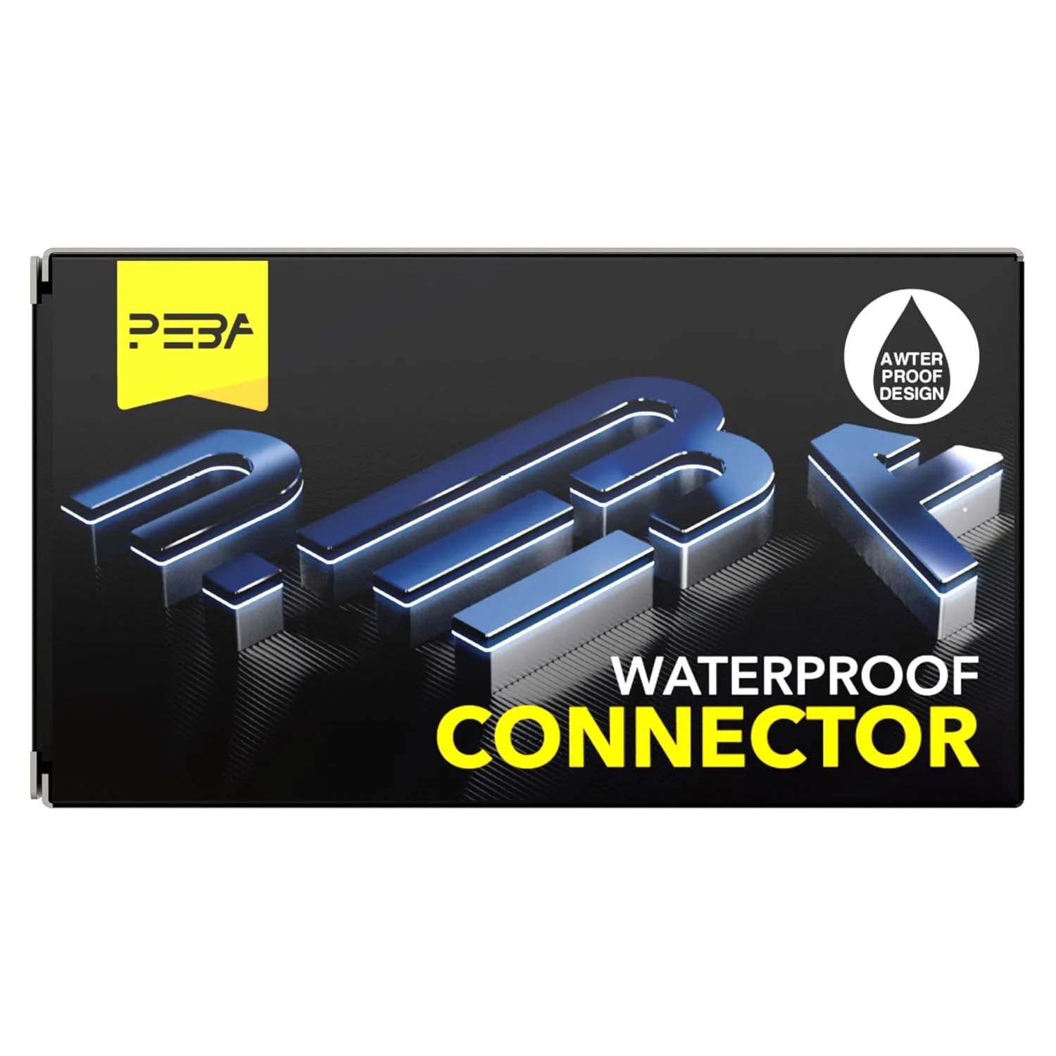 اتصال دهنده کابل PEBA جعبه اتصال ضد آب IP68 جعبه ترمینال برای شکل T خارجی 3 پین برای قطر کابل Ø4mm-12mm (4 عدد)