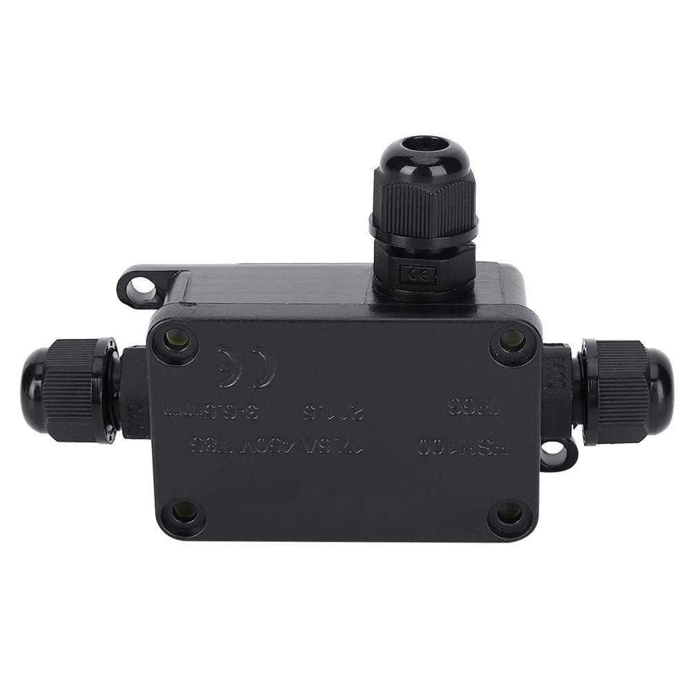 جعبه اتصال ترمینال ضد آب IP66 جنس PC یک ورودی دو خروجی برای تجهیزات الکتریکی ارتباطی آتش نشانی پتروشیمی الکترونیک برق مقاوم در برابر خوردگی ضد الکتریسیته ساکن جعبه اتصال ترمینال ضد آب IP66 جنس PC یک ورودی دو خروجی برای تجهیزات الکتریکی ارتباطی آتش نشانی پتروشیمی الکترونیک برق مقاوم در برابر خوردگی ضد الکتریسیته ساکن