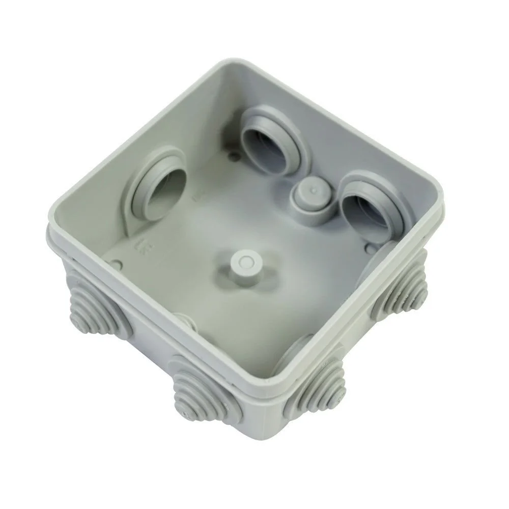 بسته 4 عددی جعبه اتصال ضد آب خاکستری IP55 اسپلسبرگ، جعبه ترمینال، برق دوربین مداربسته خارجی ELS