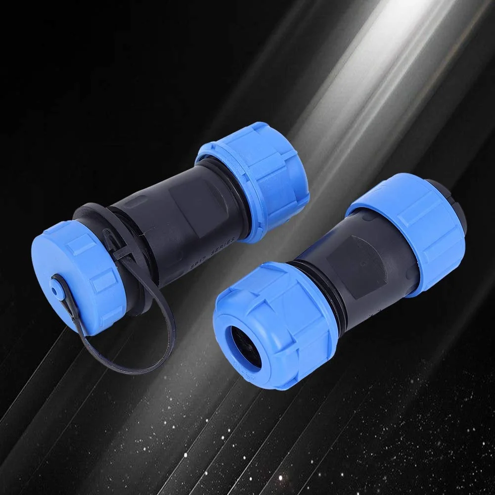 جعبه اتصال ضد آب SP17 با کانکتور هوانوردی 3 پین نر و ماده، دوشاخه برقی، مجموعه کانکتور کابل توزیع