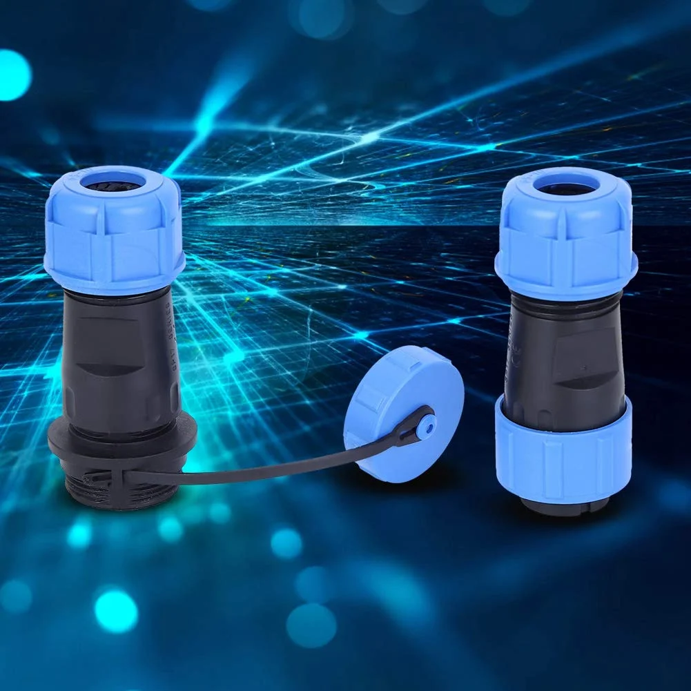 جعبه اتصال ضد آب SP17 با کانکتور هوانوردی 3 پین نر و ماده، دوشاخه برقی، مجموعه کانکتور کابل توزیع