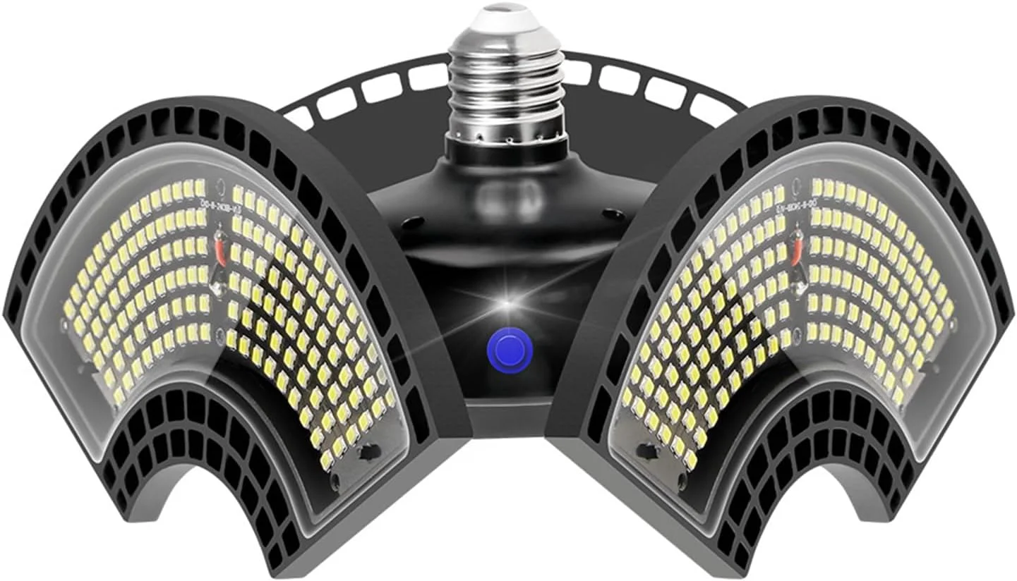 چراغ گاراژ ضد آب تاشو و تغییر شکل دهنده مناسب انبار، کارخانه و روشنایی سوله