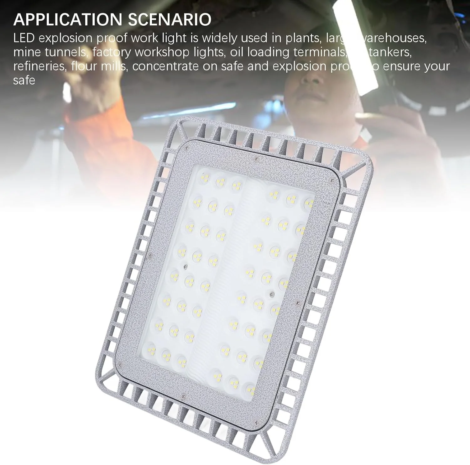 چراغ ضد انفجار 100 وات Marhynchus Led LUD 5000K 12000LM برای روشنایی کارخانه سنگ مرمر LED با استاندارد IP66 چراغ ضد انفجار 100 وات Marhynchus Led LUD 5000K 12000LM برای روشنایی کارخانه سنگ مرمر LED با استاندارد IP66