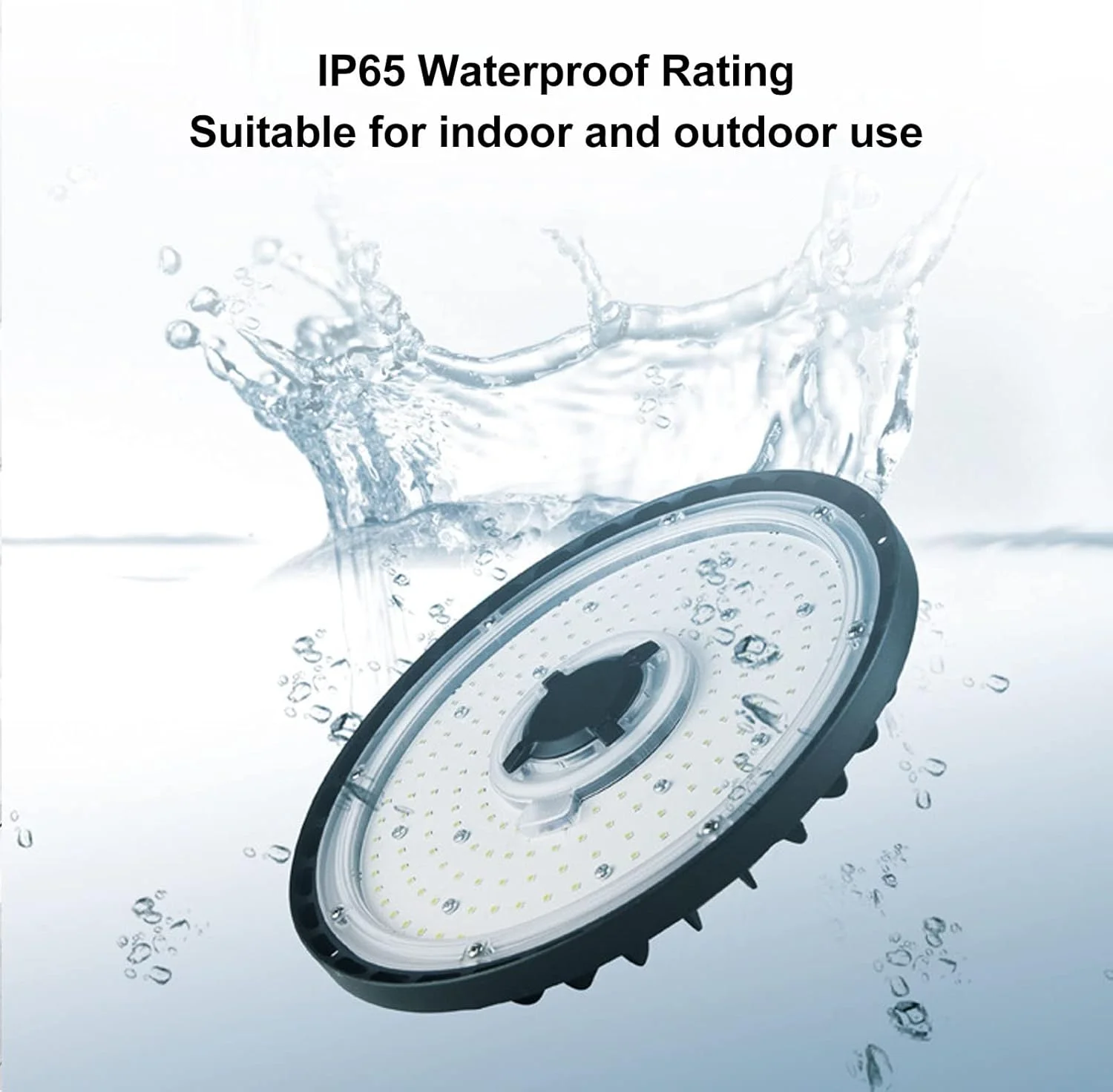 چراغ سوله ای ال ای دی 100 وات KOSDFOGE SL UFO10087 با حلقه آویز، ضد آب IP65، مناسب روشنایی کارگاه، دارای 120 لامپ LED، ولتاژ AC85-265V، نور سفید چراغ سوله ای ال ای دی 100 وات KOSDFOGE SL UFO10087 با حلقه آویز، ضد آب IP65، مناسب روشنایی کارگاه، دارای 120 لامپ LED، ولتاژ AC85-265V، نور سفید