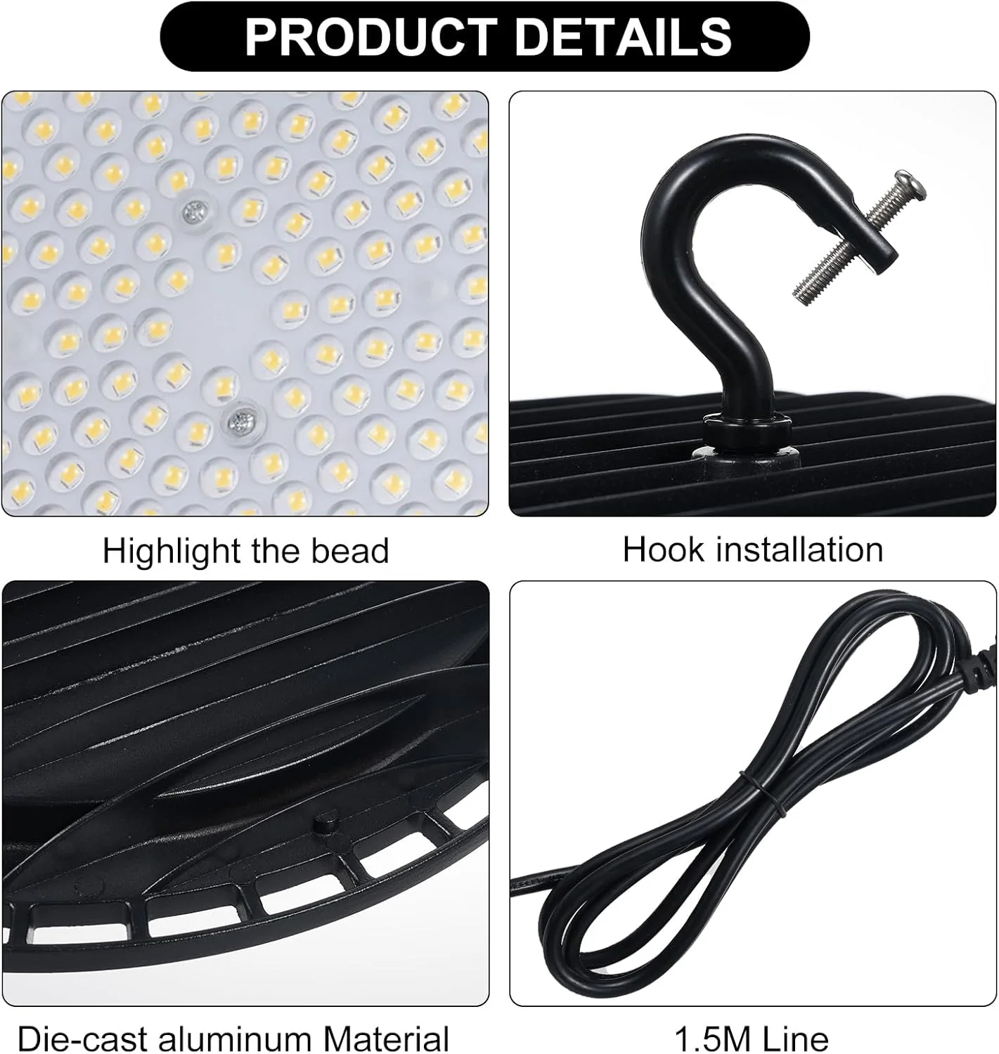 چراغ کارگاهی UFO Irovami 150W LED، چراغ سوله، چراغ کارگاه، چراغ گاراژ، چراغ LED انبار چراغ کارگاهی UFO Irovami 150W LED، چراغ سوله، چراغ کارگاه، چراغ گاراژ، چراغ LED انبار