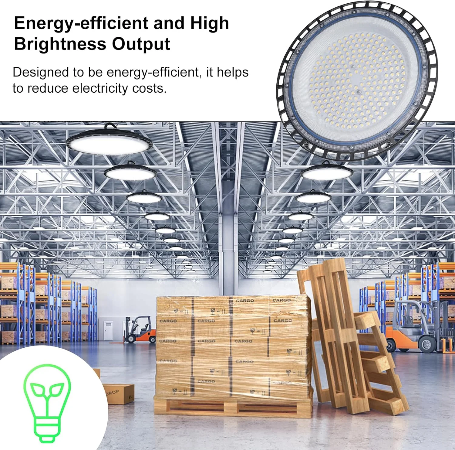 چراغ کارگاهی UFO Irovami 150W LED، چراغ سوله، چراغ کارگاه، چراغ گاراژ، چراغ LED انبار چراغ کارگاهی UFO Irovami 150W LED، چراغ سوله، چراغ کارگاه، چراغ گاراژ، چراغ LED انبار