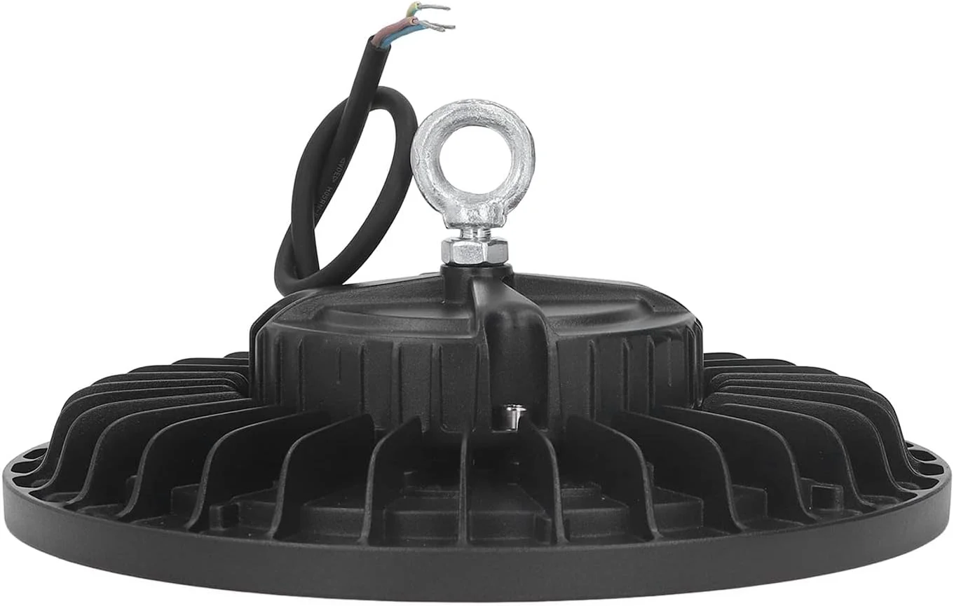 چراغ سوله ای ال ای دی 100 وات KOSDFOGE SL UFO10087 با حلقه آویز، ضد آب IP65، مناسب روشنایی کارگاه، دارای 120 لامپ LED، ولتاژ AC85-265V، نور سفید چراغ سوله ای ال ای دی 100 وات KOSDFOGE SL UFO10087 با حلقه آویز، ضد آب IP65، مناسب روشنایی کارگاه، دارای 120 لامپ LED، ولتاژ AC85-265V، نور سفید