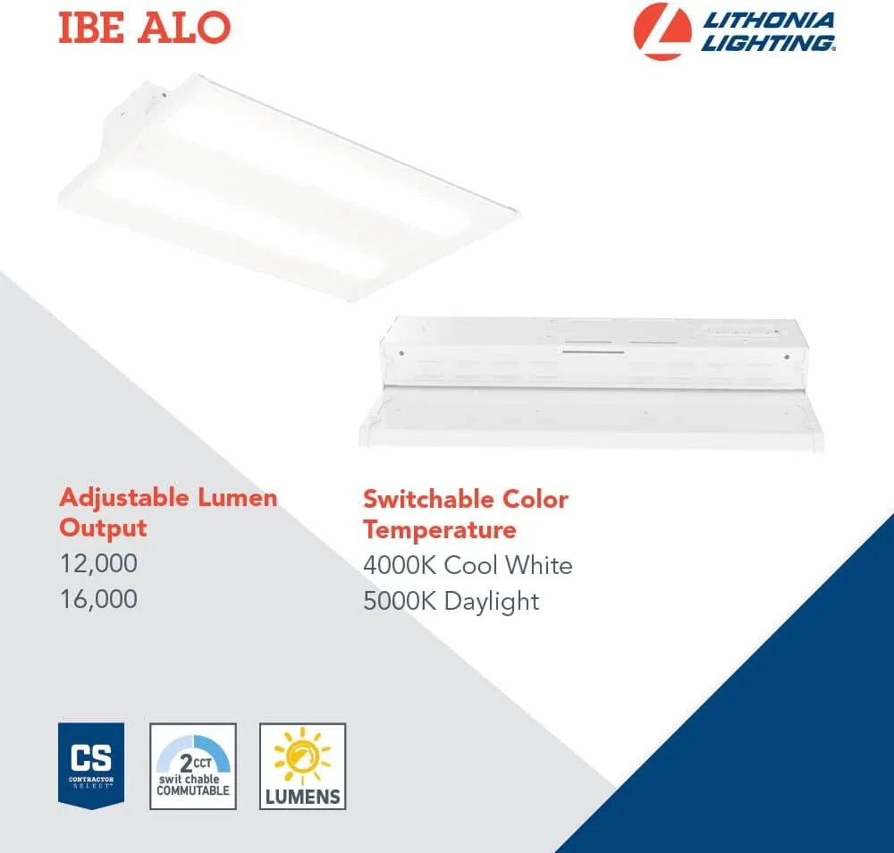 چراغ سوله ای LED لیتونیا لایتینگ IBE ALO21 MVOLT SWW9 80CRI DWH با خروجی نور قابل تنظیم 12000/16000 لومن، رنگ سفید قابل تغییر 40/50K، ابعاد 46.2 * 41.1 سانتیمتر چراغ سوله ای LED لیتونیا لایتینگ IBE ALO21 MVOLT SWW9 80CRI DWH با خروجی نور قابل تنظیم 12000/16000 لومن، رنگ سفید قابل تغییر 40/50K، ابعاد 46.2 * 41.1 سانتیمتر