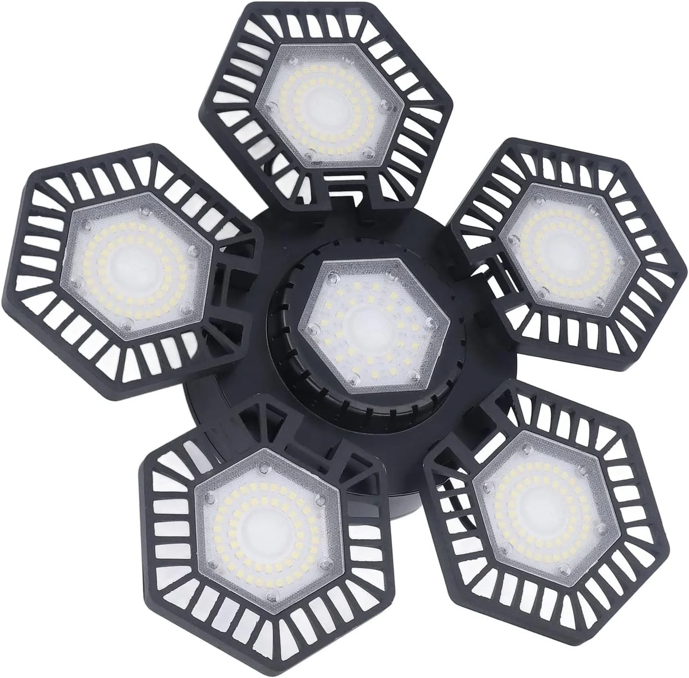 چراغ گاراژی HappyFit LED، چراغ کار سقفی، 5 پنل تاشو، 120 وات AC 85-277 ولت برای کارگاه و انبار چراغ گاراژی HappyFit LED، چراغ کار سقفی، 5 پنل تاشو، 120 وات AC 85-277 ولت برای کارگاه و انبار
