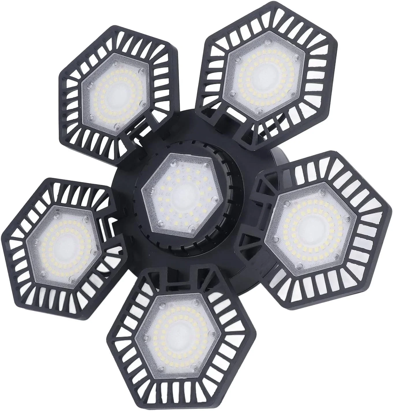 چراغ گاراژی HappyFit LED، چراغ کار سقفی، 5 پنل تاشو، 120 وات AC 85-277 ولت برای کارگاه و انبار چراغ گاراژی HappyFit LED، چراغ کار سقفی، 5 پنل تاشو، 120 وات AC 85-277 ولت برای کارگاه و انبار