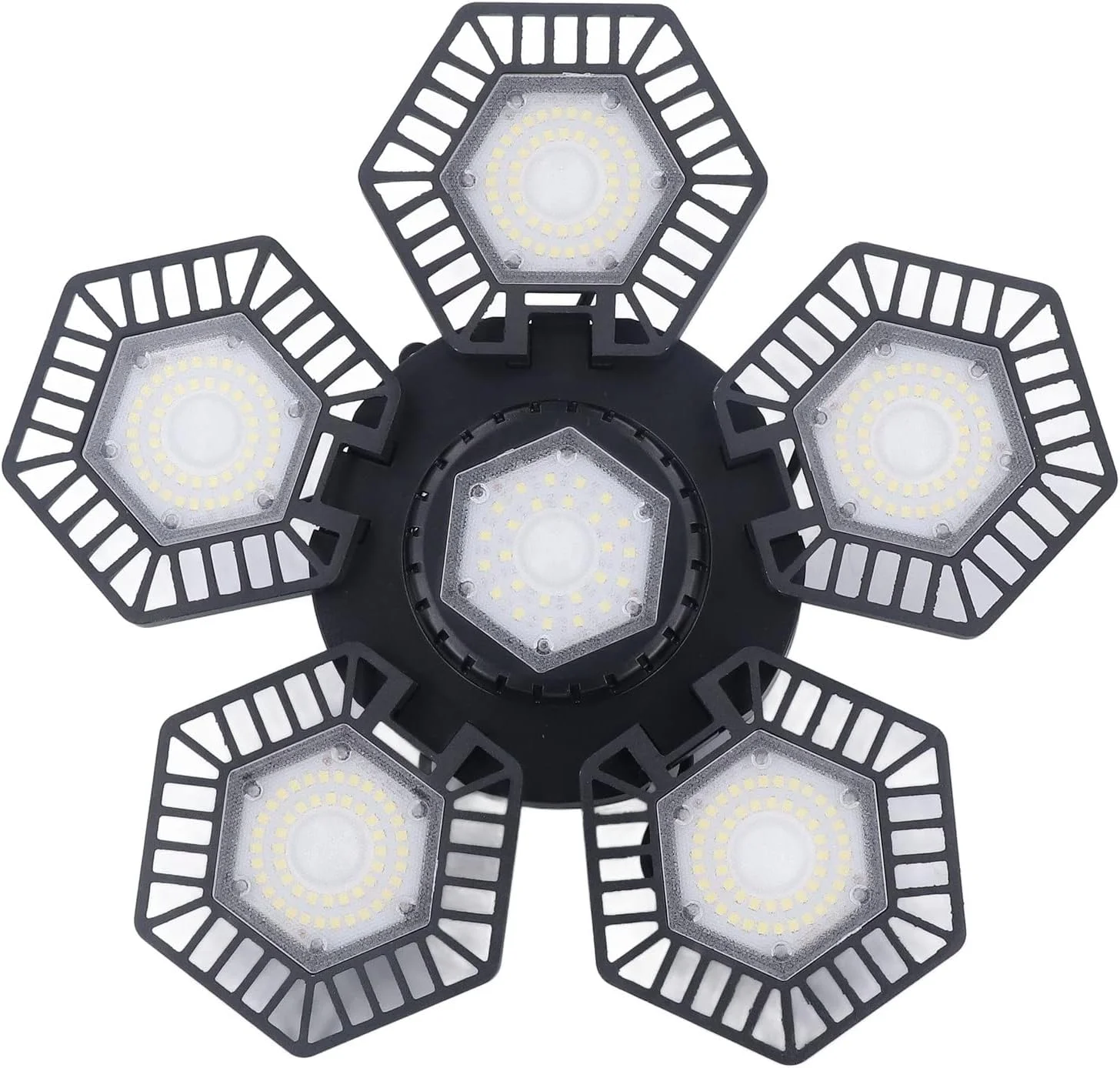 چراغ گاراژی HappyFit LED، چراغ کار سقفی، 5 پنل تاشو، 120 وات AC 85-277 ولت برای کارگاه و انبار چراغ گاراژی HappyFit LED، چراغ کار سقفی، 5 پنل تاشو، 120 وات AC 85-277 ولت برای کارگاه و انبار