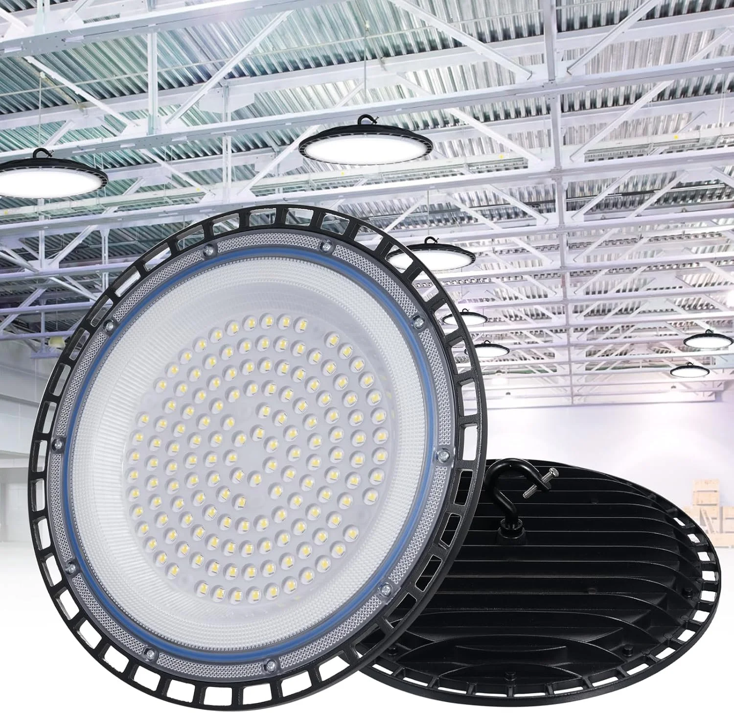 چراغ کارگاهی LED فاونو مدل UFO، چراغ سوله ای، چراغ کارخانه، چراغ گاراژ، چراغ انبار چراغ کارگاهی LED فاونو مدل UFO، چراغ سوله ای، چراغ کارخانه، چراغ گاراژ، چراغ انبار