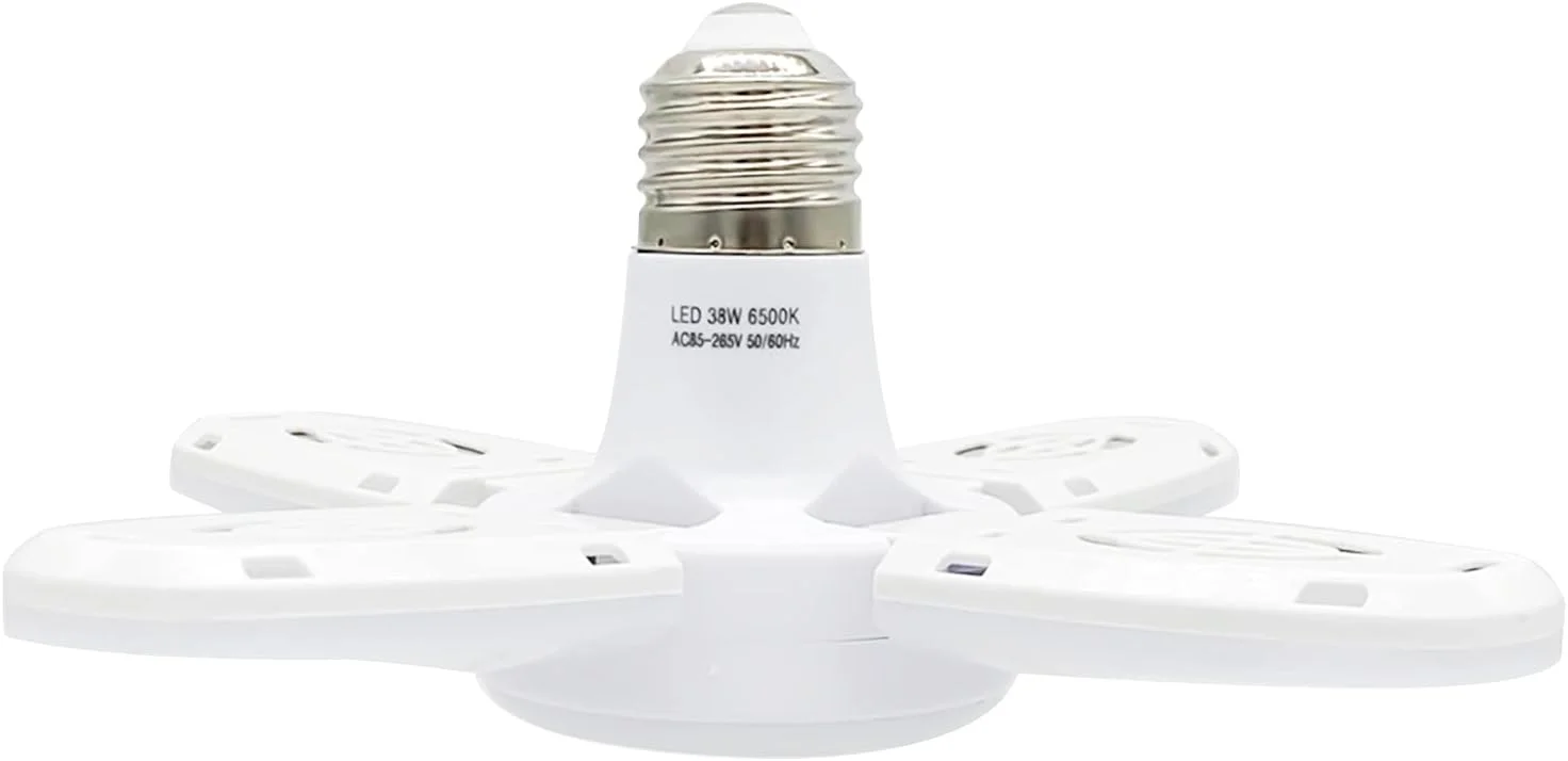چراغ های گاراژ LED مدل DFHJ - چراغ های سقفی گاراژ دیمر شونده، 38 وات 6000 لومن 6500K چراغ های سقفی LED گاراژ E27/E26 با 4 پنل قابل تنظیم برای گاراژها، کارگاه، فضای داخلی، فضای باز، کارگاه و انبار، fu چراغ های گاراژ LED مدل DFHJ - چراغ های سقفی گاراژ دیمر شونده، 38 وات 6000 لومن 6500K چراغ های سقفی LED گاراژ E27/E26 با 4 پنل قابل تنظیم برای گاراژها، کارگاه، فضای داخلی، فضای باز، کارگاه و انبار، fu