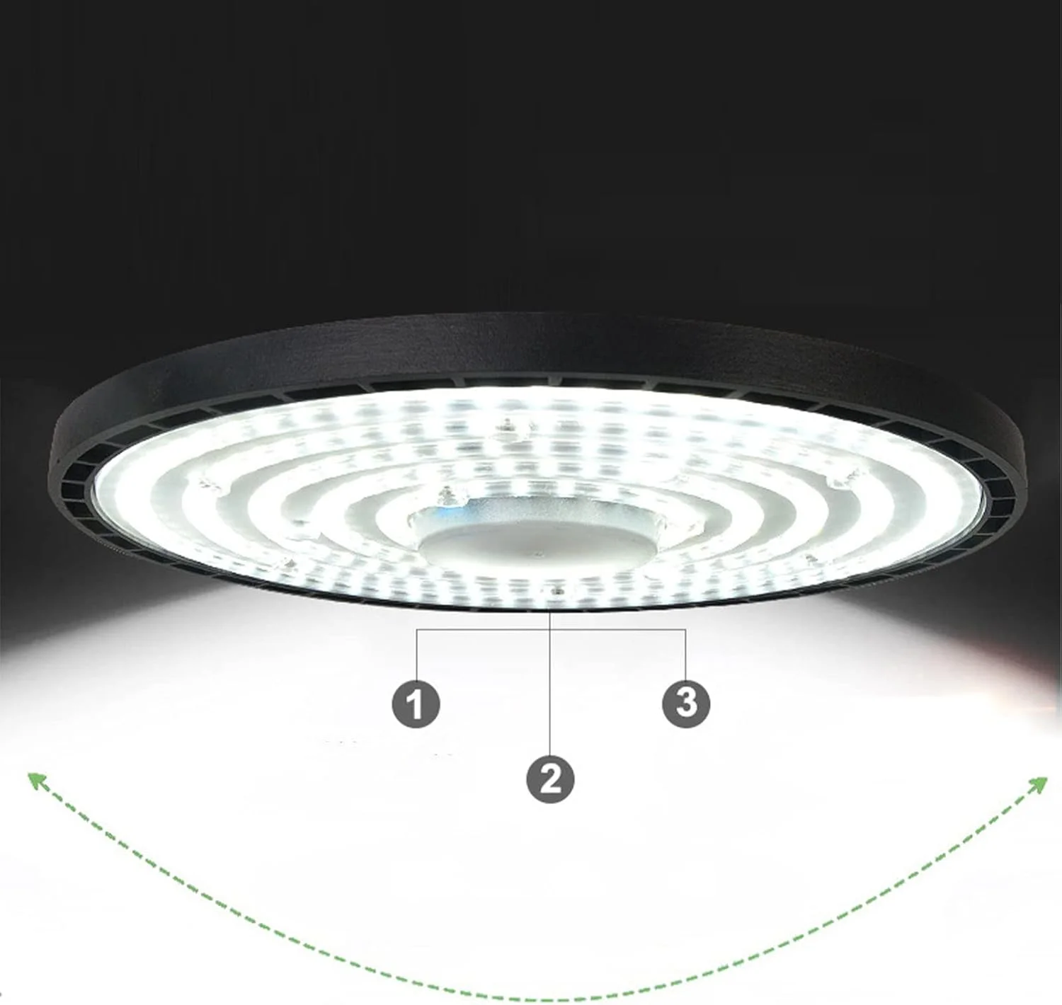 چراغ LED پروژکتوری 100 وات، چراغ سوله ای LED سفید سرد 6500K برای مغازه، گاراژ، انبار و سوله