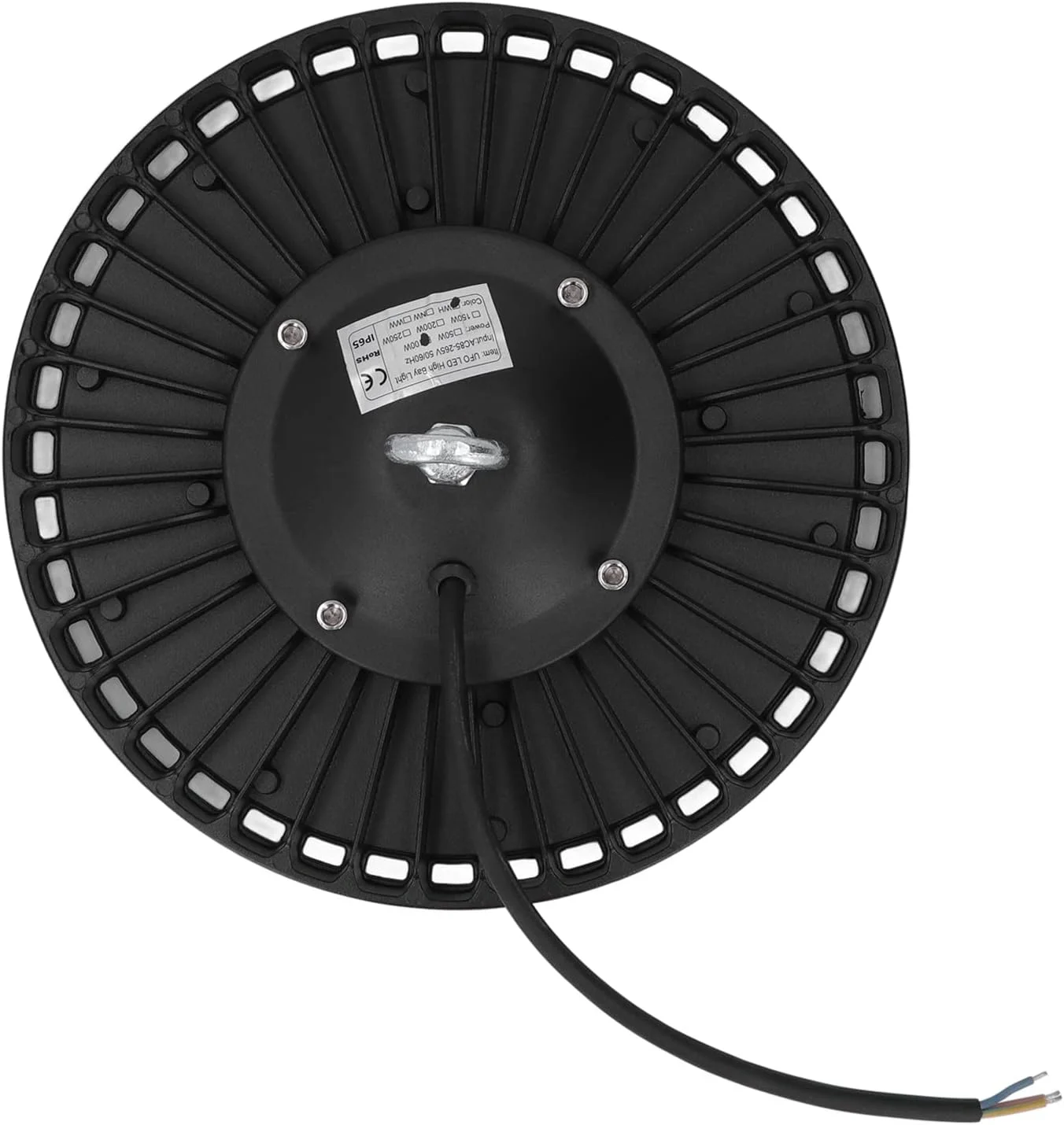 چراغ LED صنعتی 100 وات، محافظت IP65، دایکاست یکپارچه، فوق العاده روشن، AC 85-265V با حلقه آویز برای روشنایی انبار تجاری چراغ LED صنعتی 100 وات، محافظت IP65، دایکاست یکپارچه، فوق العاده روشن، AC 85-265V با حلقه آویز برای روشنایی انبار تجاری