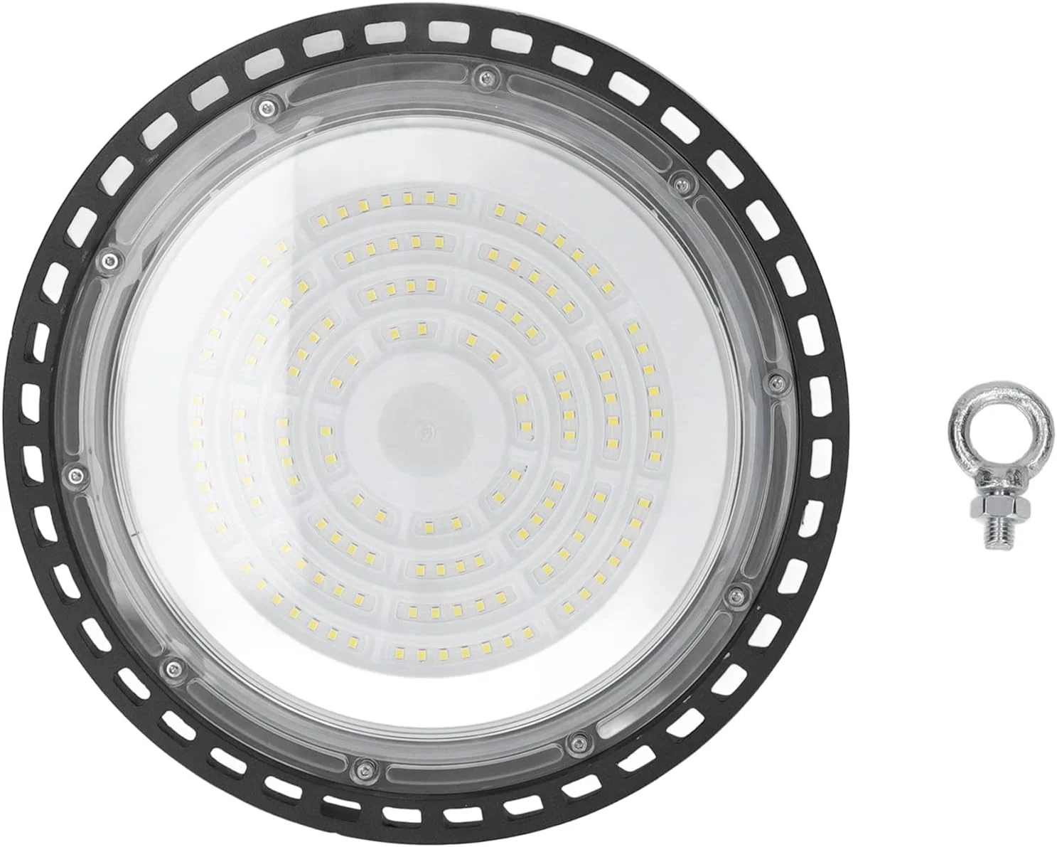 چراغ LED صنعتی 100 وات، محافظت IP65، دایکاست یکپارچه، فوق العاده روشن، AC 85-265V با حلقه آویز برای روشنایی انبار تجاری چراغ LED صنعتی 100 وات، محافظت IP65، دایکاست یکپارچه، فوق العاده روشن، AC 85-265V با حلقه آویز برای روشنایی انبار تجاری