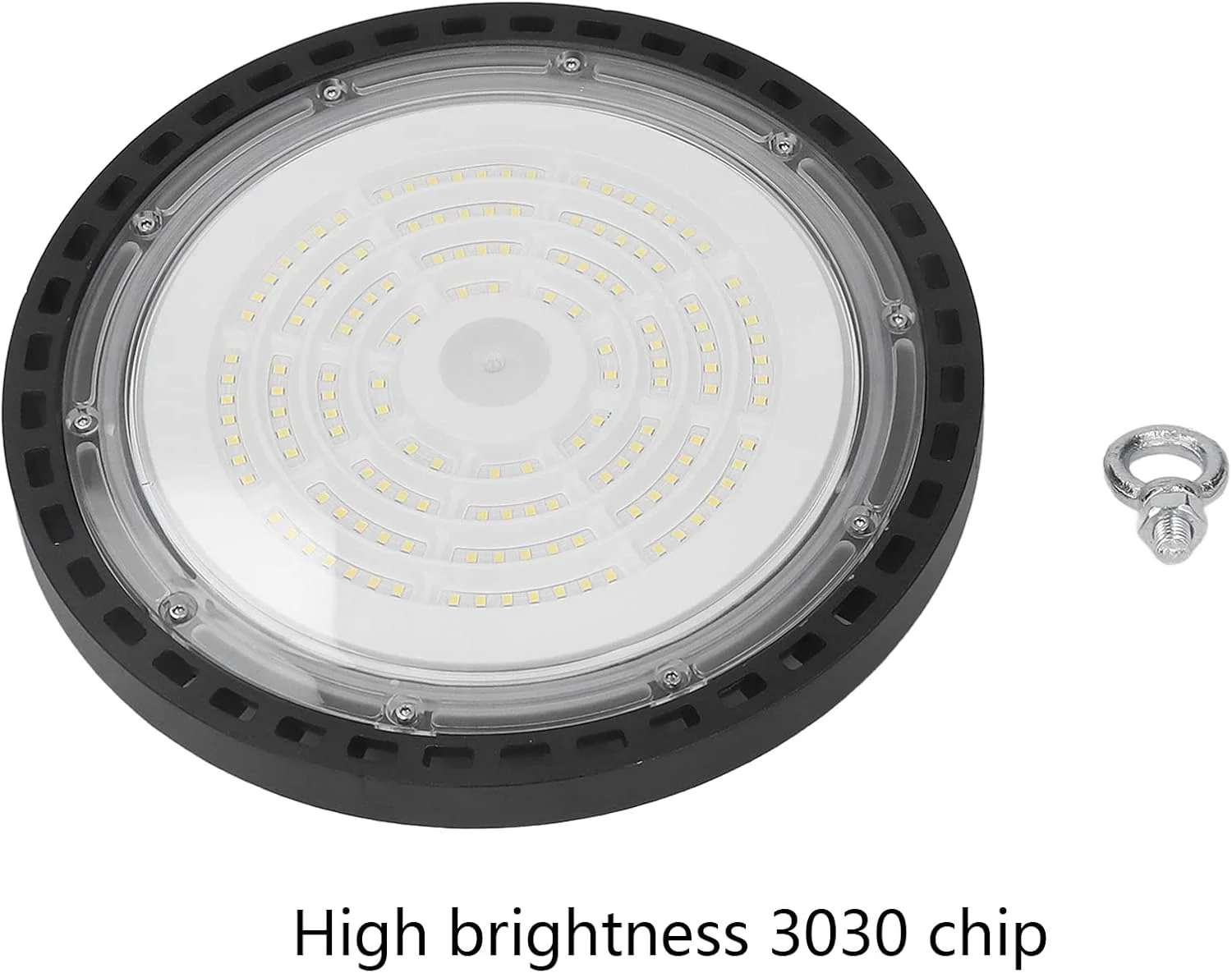 چراغ LED صنعتی 100 وات، محافظت IP65، دایکاست یکپارچه، فوق العاده روشن، AC 85-265V با حلقه آویز برای روشنایی انبار تجاری چراغ LED صنعتی 100 وات، محافظت IP65، دایکاست یکپارچه، فوق العاده روشن، AC 85-265V با حلقه آویز برای روشنایی انبار تجاری