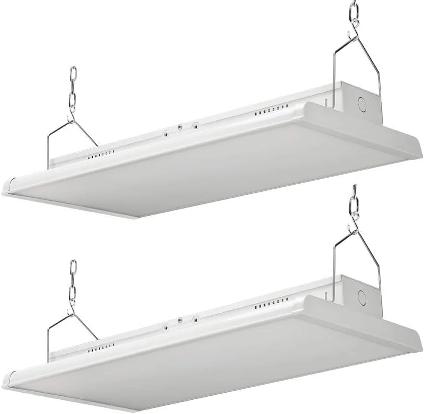 چراغ سوله ای LED چهار فوتی Konlite بسته 2 عددی - 300 وات، 42000 لومن، 1-10 ولت دیمر پذیر، 5000K، دارای گواهینامه UL و DLC، جایگزین 8 لامپ فلورسنت T5
