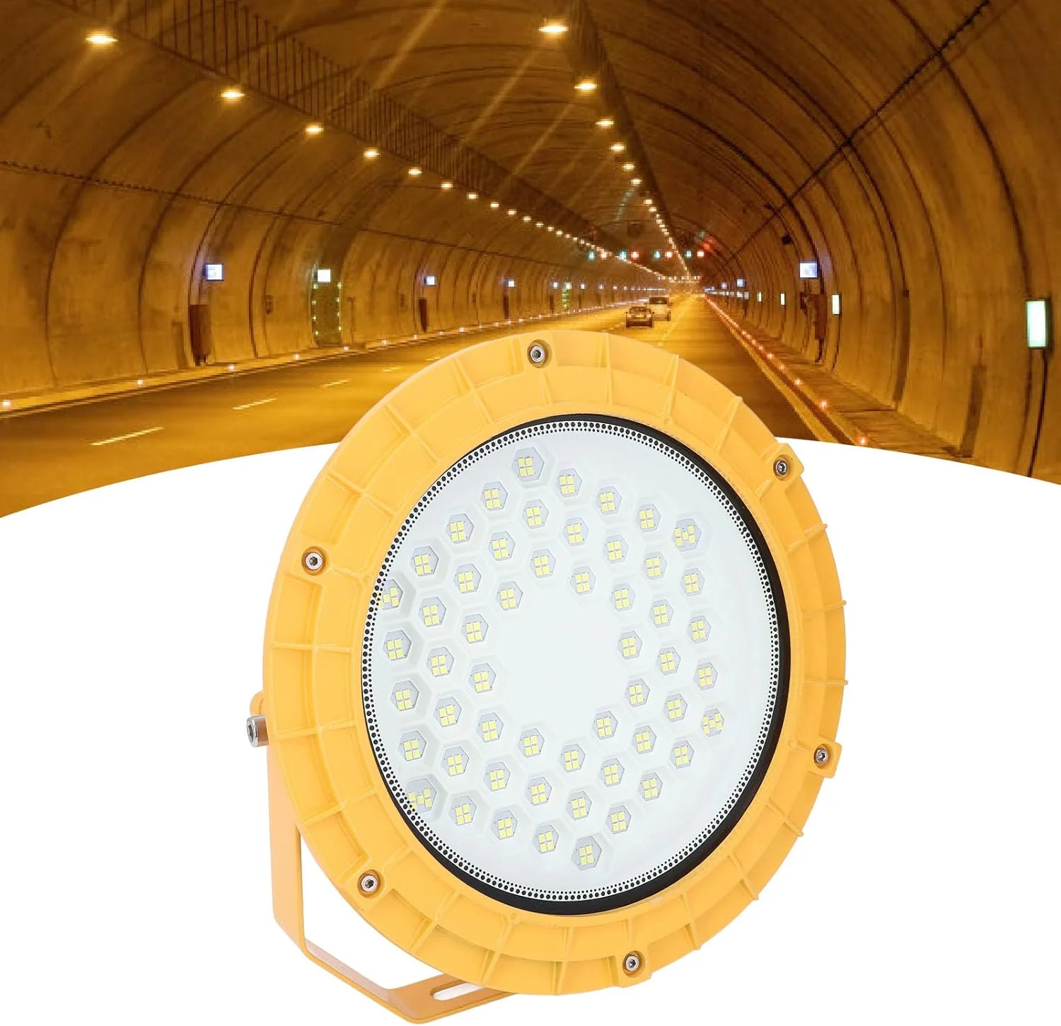 چراغ کار بریلوکسا، چراغ ضد انفجار LED 100 وات 12000 لومن با پوشش شیشه ای گرد برای روشنایی کارخانه، تونل و انبار، 220 ولت چراغ کار بریلوکسا، چراغ ضد انفجار LED 100 وات 12000 لومن با پوشش شیشه ای گرد برای روشنایی کارخانه، تونل و انبار، 220 ولت