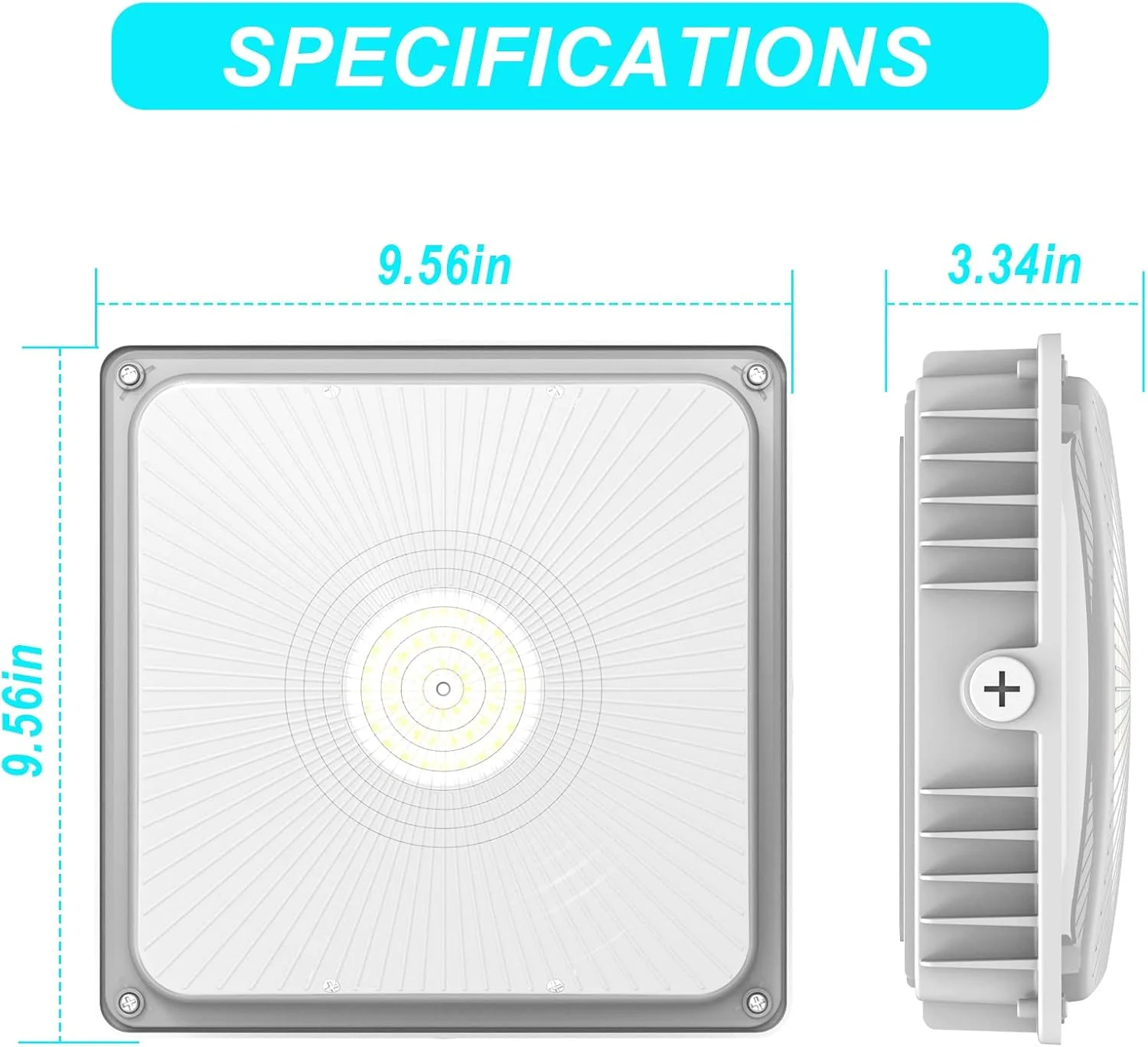 چراغ سقفی ال ای دی 75 وات مناسب فضای باز، فوق العاده روشن 5000K نور روز 9750LM ضد آب IP65، چراغ سقفی پارکینگ فضای باز، AC100-277V برای چراغ های سقفی تجاری، پمپ بنزین، گاراژ، نورپردازی فروشگاه (1 عدد) چراغ سقفی ال ای دی 75 وات مناسب فضای باز، فوق العاده روشن 5000K نور روز 9750LM ضد آب IP65، چراغ سقفی پارکینگ فضای باز، AC100-277V برای چراغ های سقفی تجاری، پمپ بنزین، گاراژ، نورپردازی فروشگاه (1 عدد)