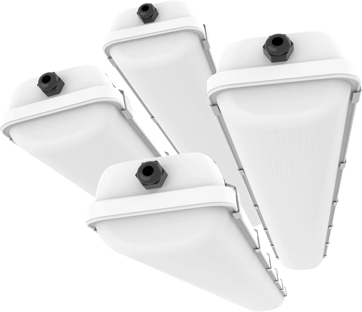 چراغ ضد آب و غبار ال ای دی 60 وات HYPERLITE، طول 120 سانتی متر، 7800 لومن، 5000 کلوین (معادل 150 وات)، 100-277 ولت، دارای استاندارد IP65 و UL، مناسب برای پارکینگ های سرپوشیده، فریزر، اسکله قایق، انبار، بسته 4 عددی