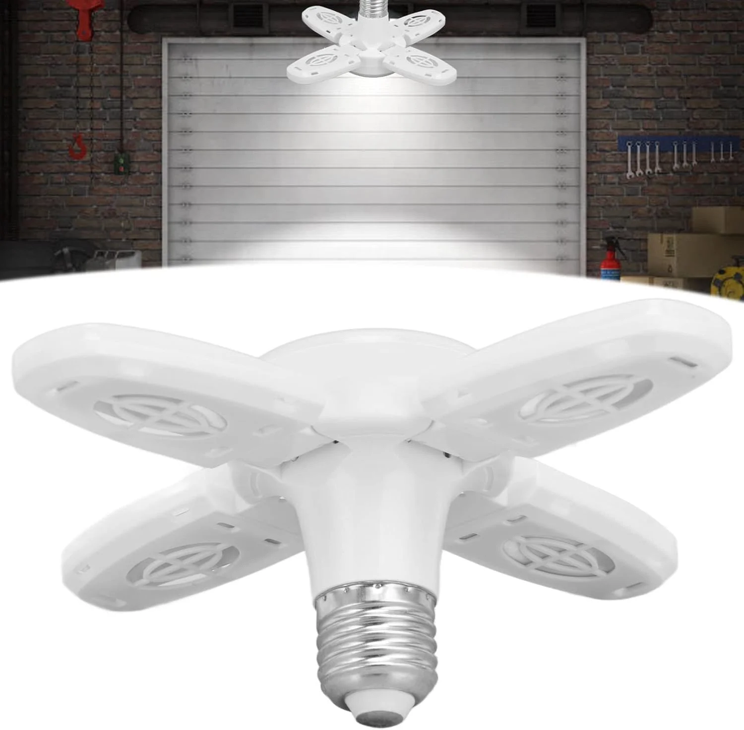 چراغ سقفی LED گاراژ، چراغ های گاراژ LED تاشو تغییر شکل پذیر با روشنایی بالا برای کارگاه انبار چراغ سقفی LED گاراژ، چراغ های گاراژ LED تاشو تغییر شکل پذیر با روشنایی بالا برای کارگاه انبار