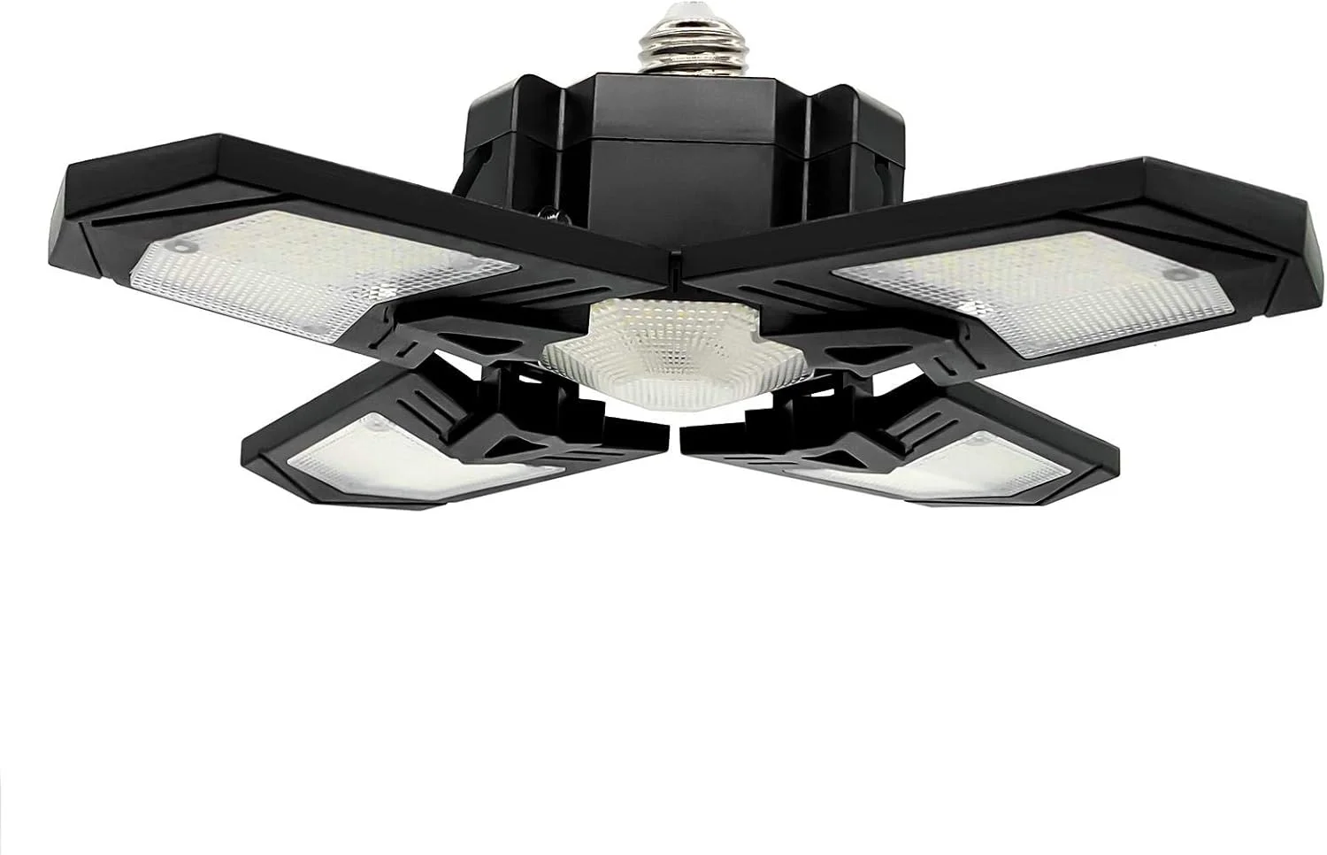 چراغ گاراژ LED میستا 120 وات، چراغ سقفی 12000LM تاشو روشن برای گاراژها، راهروها، کارگاه ها E26/E27 (رنگ: 120 وات)