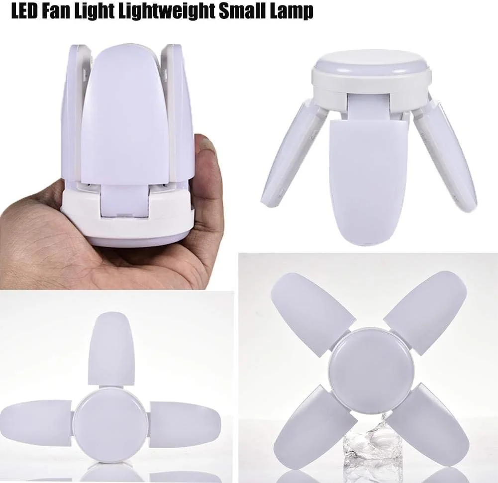 چراغ های LED گاراژ 38 وات 3800 لومن 6000-6500K لامپ تغییر شکل پذیر با 4 پنل قابل تنظیم، چراغ سقفی LED برای انبار، کارگاه، زیرزمین، آشپزخانه (E26 / E27) چراغ های LED گاراژ 38 وات 3800 لومن 6000-6500K لامپ تغییر شکل پذیر با 4 پنل قابل تنظیم، چراغ سقفی LED برای انبار، کارگاه، زیرزمین، آشپزخانه (E26 / E27)