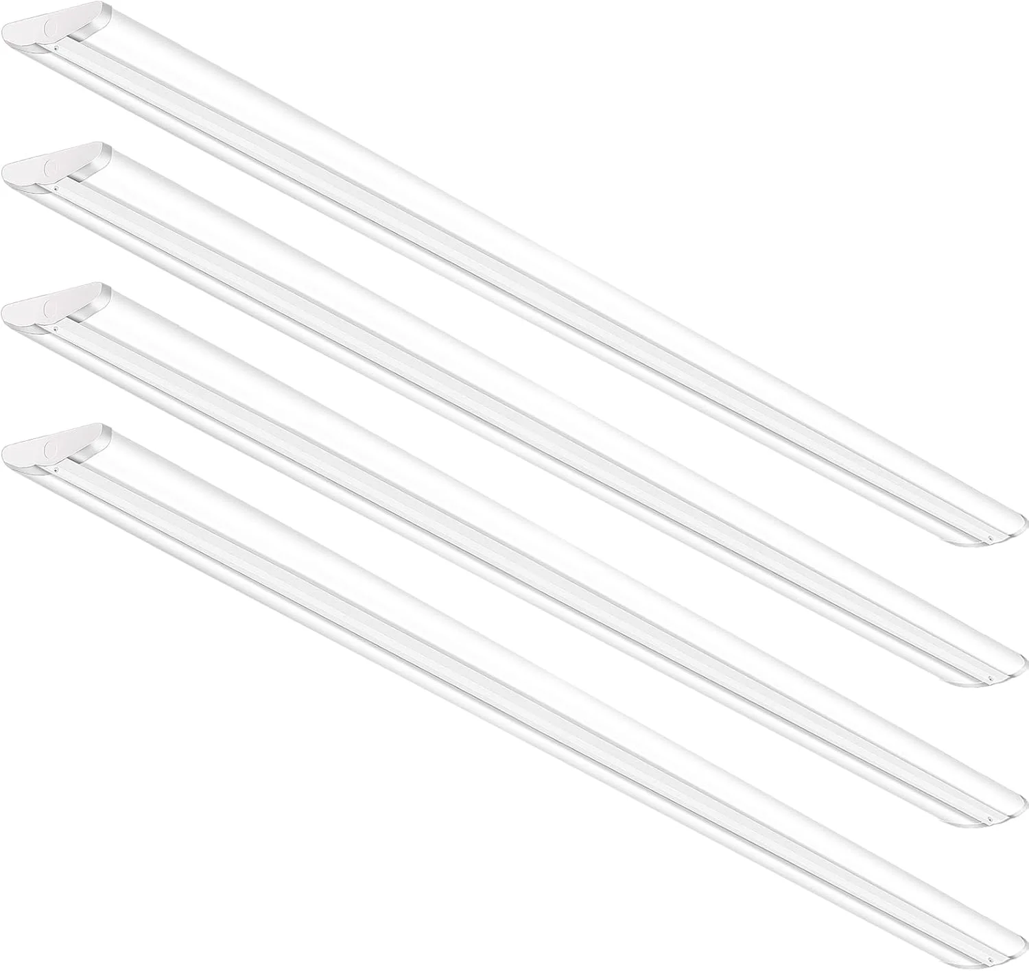 چراغ فروشگاهی LED آنتلوکس 8 فوتی 110 وات [معادل 6 لامپ فلورسنت T8]، چراغ های نواری فشرده 8 فوتی، 12500 لومن، 5000K، چراغ LED فوق العاده باریک تجاری درجه یک برای گاراژ، دفتر، انبار، بسته 4 عددی