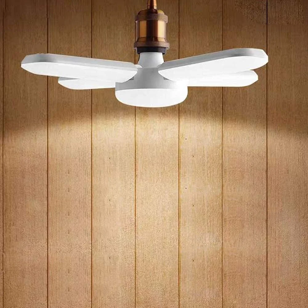چراغ های LED گاراژ، 60 وات E27 6000LM چراغ سقفی LED تغییر شکل پذیر نور روز، روشنایی سفید گاراژ با 4 پنل LED قابل تنظیم برای چراغ های انبار کارگاه زیرزمین چراغ های LED گاراژ، 60 وات E27 6000LM چراغ سقفی LED تغییر شکل پذیر نور روز، روشنایی سفید گاراژ با 4 پنل LED قابل تنظیم برای چراغ های انبار کارگاه زیرزمین