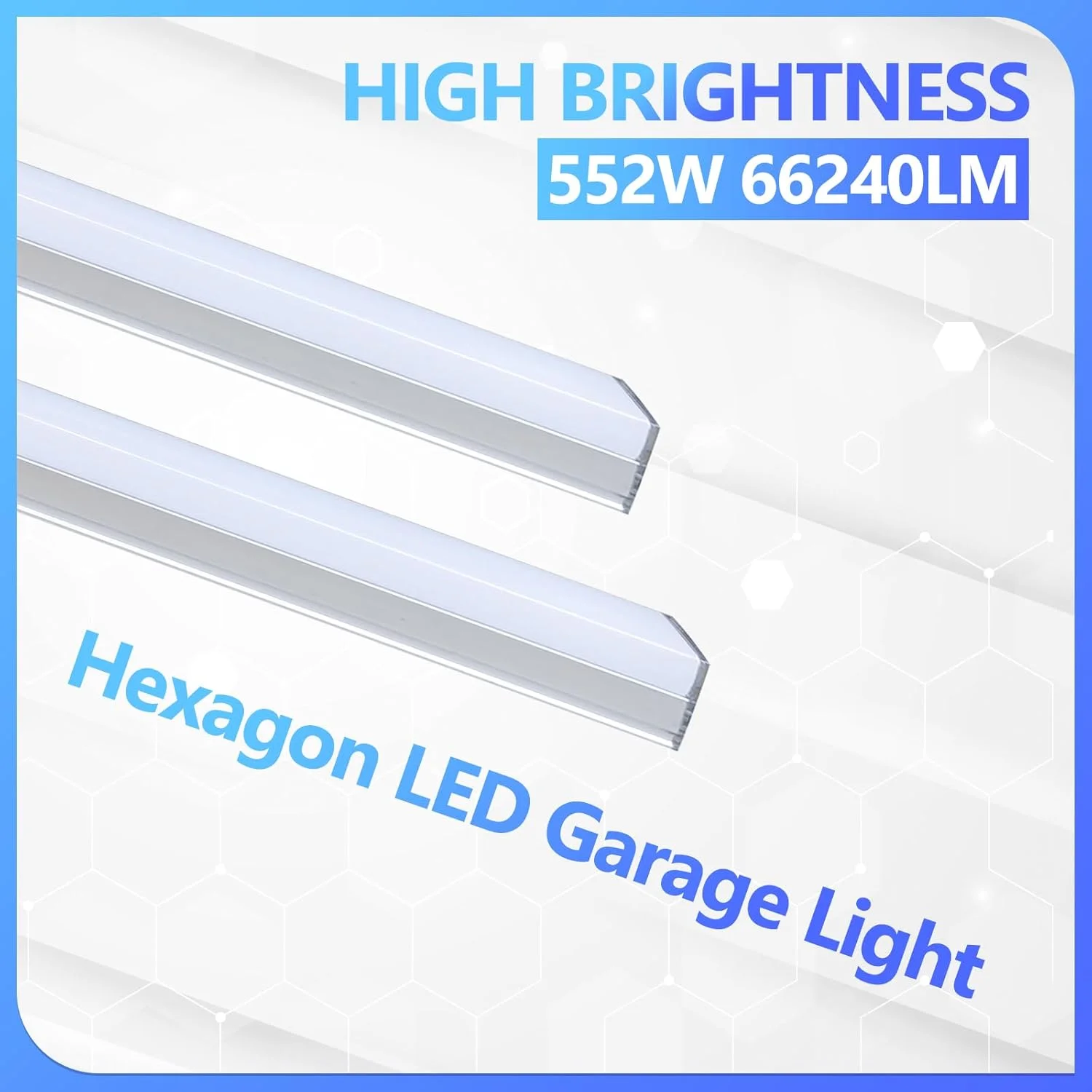 چراغ LED سقفی شش ضلعی ALLYES، چراغ گاراژ شش ضلعی 552 وات 66240LM با روشنایی بالا، 3000K/4500K/6500K قابل تنظیم با سوئیچ هوشمند WiFi، چراغ های شبکه آلومینیومی برای نمایندگی خودرو، فروشگاه، باشگاه ورزشی چراغ LED سقفی شش ضلعی ALLYES، چراغ گاراژ شش ضلعی 552 وات 66240LM با روشنایی بالا، 3000K/4500K/6500K قابل تنظیم با سوئیچ هوشمند WiFi، چراغ های شبکه آلومینیومی برای نمایندگی خودرو، فروشگاه، باشگاه ورزشی