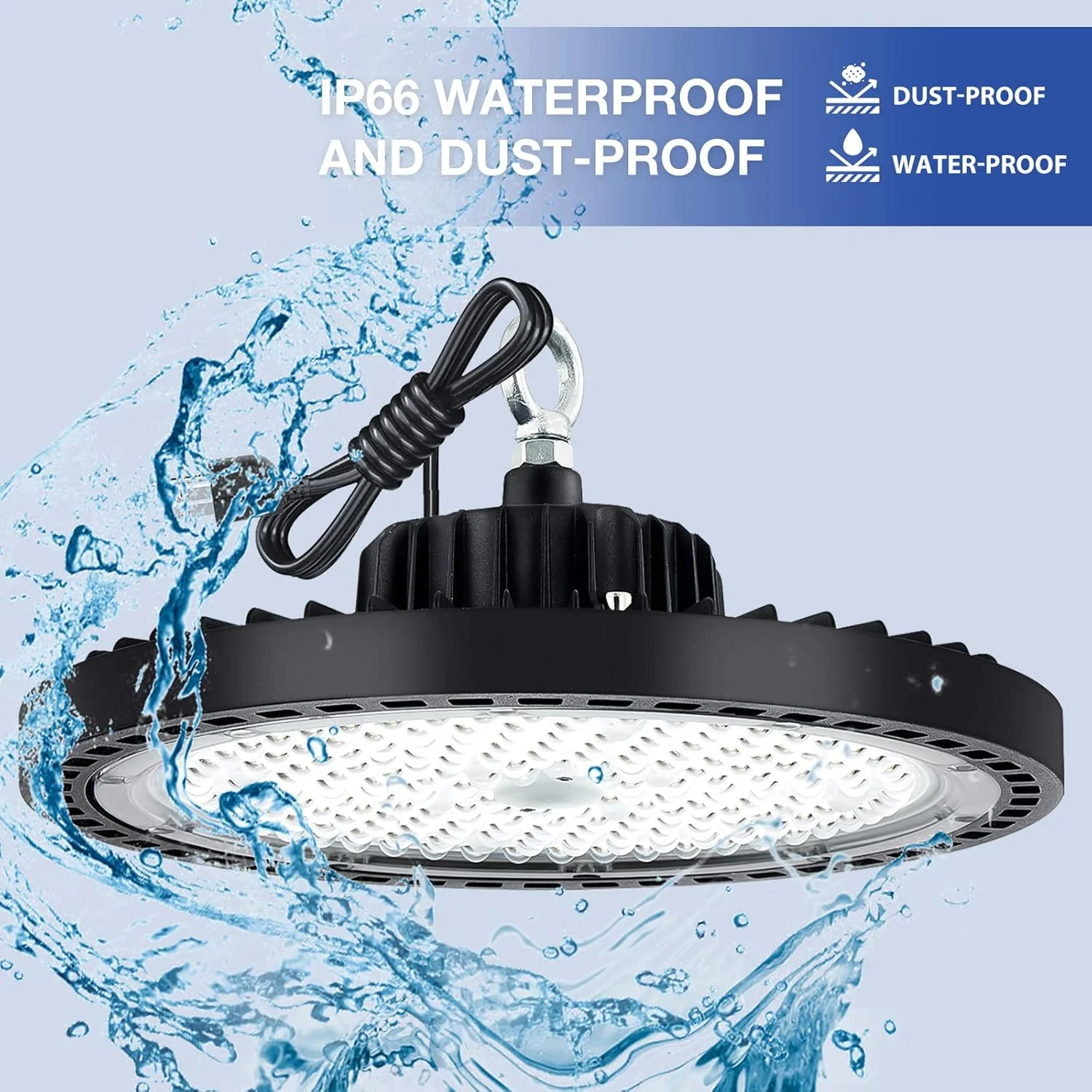 EVBFORU - چراغ سوله ای LED 200 وات، بسته 6 عددی 29000 لومن، با دوشاخه آمریکایی، چراغ سوله ای UFO برای انبار، کارگاه، کارخانه، باشگاه ورزشی، گاراژ، انبار EVBFORU - چراغ سوله ای LED 200 وات، بسته 6 عددی 29000 لومن، با دوشاخه آمریکایی، چراغ سوله ای UFO برای انبار، کارگاه، کارخانه، باشگاه ورزشی، گاراژ، انبار