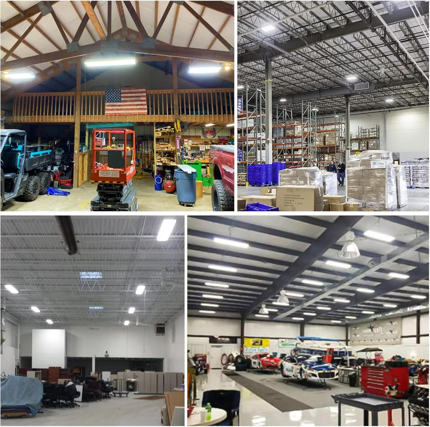 چراغ خطی LED هایکولیتی 4 عددی 2 فوتی، چراغ کارگاهی LED 150 واتی، 19500 لومن 130LM/W، 100-277 ولت، دیمر 0-10 ولت، نور آویز خطی 5000K نور روز برای کارگاه های انبار، دارای لیست UL چراغ خطی LED هایکولیتی 4 عددی 2 فوتی، چراغ کارگاهی LED 150 واتی، 19500 لومن 130LM/W، 100-277 ولت، دیمر 0-10 ولت، نور آویز خطی 5000K نور روز برای کارگاه های انبار، دارای لیست UL