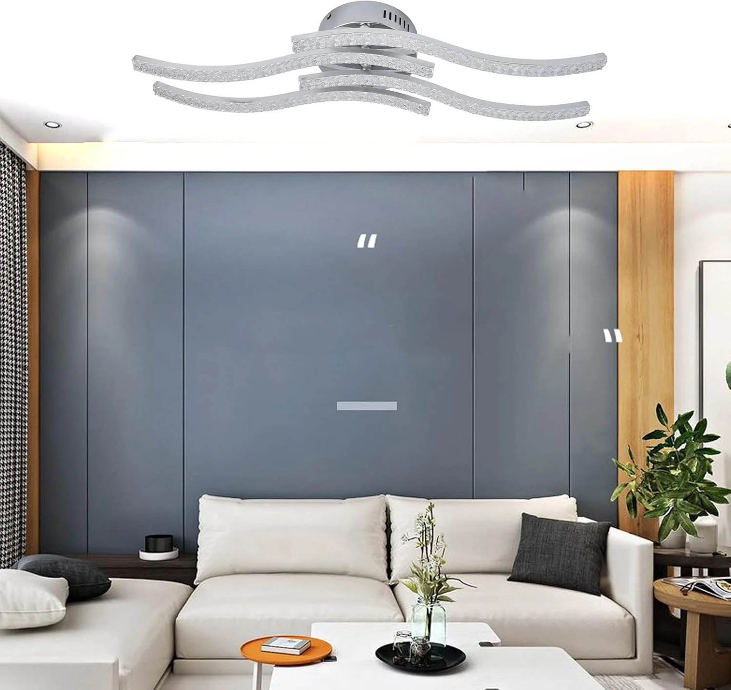 چراغ سقفی ViaGasaFamido، چراغ سقفی LED AC85-265V 64W، چراغ با کنترل از راه دور، چراغ 4 محوره برای اتاق نشیمن، اتاق خواب، LED چراغ سقفی ViaGasaFamido، چراغ سقفی LED AC85-265V 64W، چراغ با کنترل از راه دور، چراغ 4 محوره برای اتاق نشیمن، اتاق خواب، LED