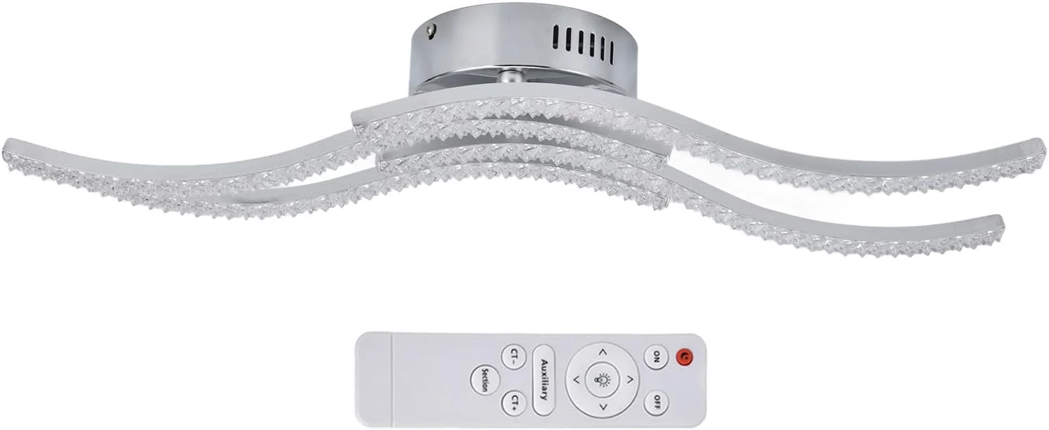 چراغ سقفی ViaGasaFamido، چراغ سقفی LED AC85-265V 64W، چراغ با کنترل از راه دور، چراغ 4 محوره برای اتاق نشیمن، اتاق خواب، LED چراغ سقفی ViaGasaFamido، چراغ سقفی LED AC85-265V 64W، چراغ با کنترل از راه دور، چراغ 4 محوره برای اتاق نشیمن، اتاق خواب، LED