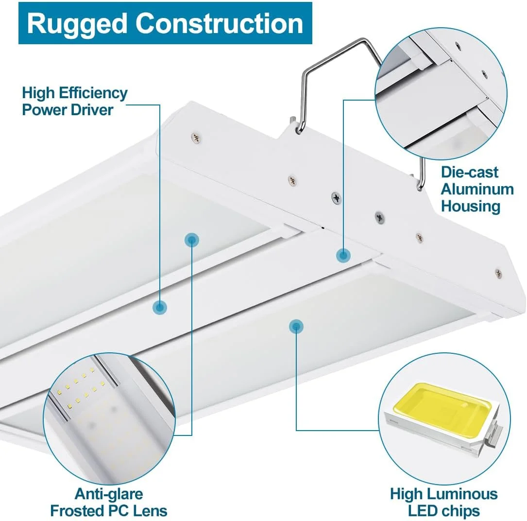 چراغ های LED سوله ای Xbuyee بسته 4 عددی، 1.35 فوت، 150 وات، 21000 لومن، 5000 کلوین نور روز، 100-277 ولت، چراغ های سوله ای خطی کوچک تجاری برای انبار، کارگاه، سوپرمارکت، استادیوم، ETL چراغ های LED سوله ای Xbuyee بسته 4 عددی، 1.35 فوت، 150 وات، 21000 لومن، 5000 کلوین نور روز، 100-277 ولت، چراغ های سوله ای خطی کوچک تجاری برای انبار، کارگاه، سوپرمارکت، استادیوم، ETL