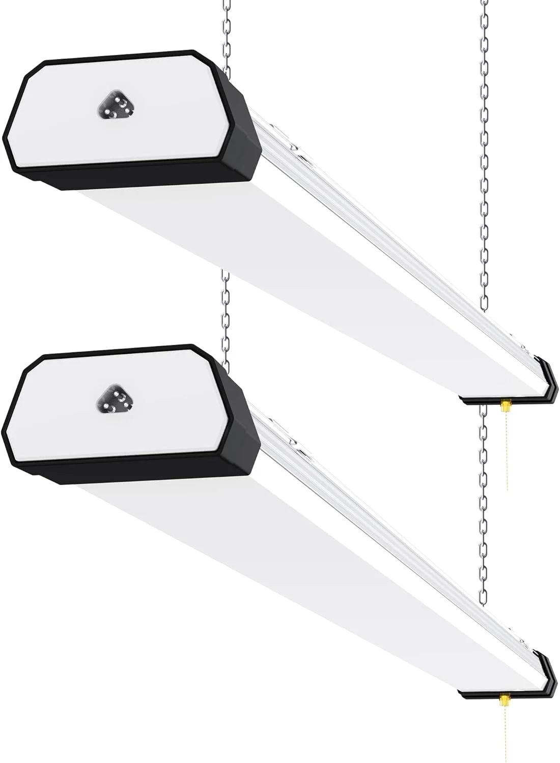 چراغ های LED کارگاهی برای گاراژ 4 فوت با دوشاخه، چراغ گاراژ LED 100 واتی با 12000 لومن، 5000K، چراغ خطی LED 4 فوتی قابل اتصال برای کارگاه، فروشگاه ابزار، انبار، جایگزینی روشنایی فلورسنت، 2 عدد