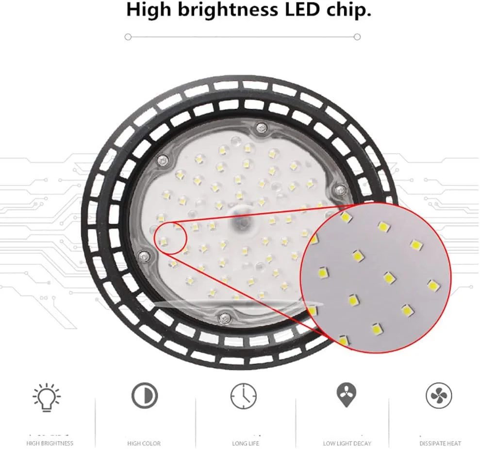 چراغ سوله ای ال ای دی 100 وات / 150 وات ANLONGLI AC85-220V 13000 لومن 6000K نور روز آویز تجاری ضد آب انبار گاراژ فوق العاده روشن نور صنعتی، 100 وات چراغ سوله ای ال ای دی 100 وات / 150 وات ANLONGLI AC85-220V 13000 لومن 6000K نور روز آویز تجاری ضد آب انبار گاراژ فوق العاده روشن نور صنعتی، 100 وات