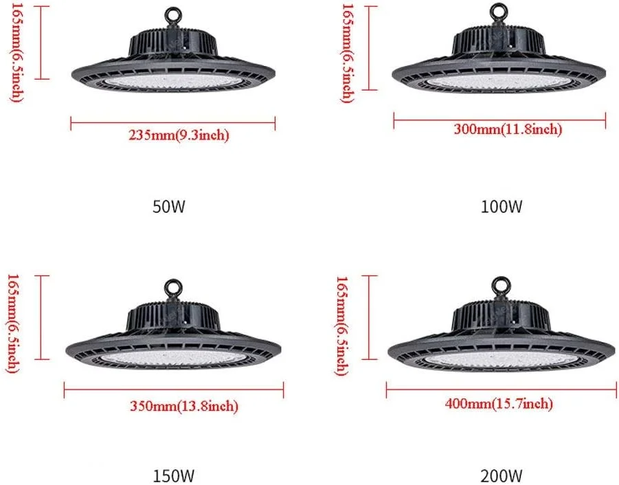 چراغ LED سوله ای کارگاهی UFO با توان بالا، چراغ های فوق العاده نازک برای گاراژ، لنز با زاویه پوشش، لامپ صنعتی تجاری برای کارگاه، کارخانه، سالن، انبار، فروشگاه چراغ LED سوله ای کارگاهی UFO با توان بالا، چراغ های فوق العاده نازک برای گاراژ، لنز با زاویه پوشش، لامپ صنعتی تجاری برای کارگاه، کارخانه، سالن، انبار، فروشگاه