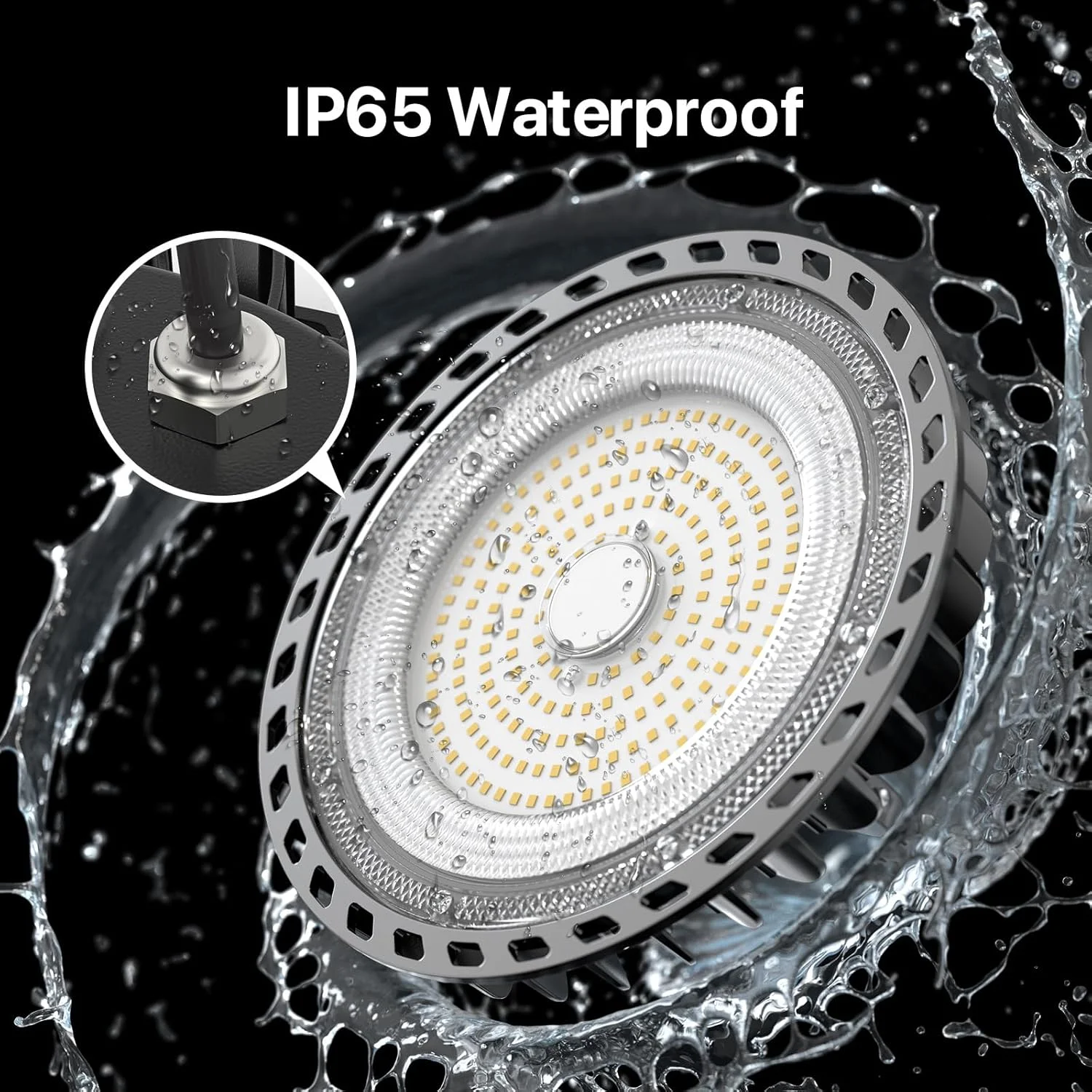 چراغ های LED سوله ای هایپرلایت 155 وات 140 لومن/وات، چراغ سوله ای LED UFO با دوشاخه آمریکایی، غیر دیمر، نور روز 5000K دارای لیست ETL، چراغ های کارگاهی LED سوله ای برای کارگاه گاراژ انبار 2 عددی چراغ های LED سوله ای هایپرلایت 155 وات 140 لومن/وات، چراغ سوله ای LED UFO با دوشاخه آمریکایی، غیر دیمر، نور روز 5000K دارای لیست ETL، چراغ های کارگاهی LED سوله ای برای کارگاه گاراژ انبار 2 عددی