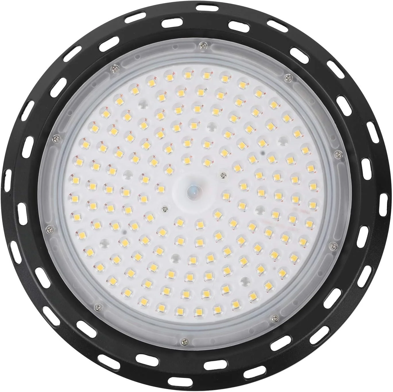چراغ LED سوله ای UFO کیو چینگچن، 5000K سفید با دوشاخه آمریکایی و کابل 5 فوتی، فوق العاده روشن، ضد آب IP65، مناسب کارخانه، گاراژ، باشگاه، مشکی