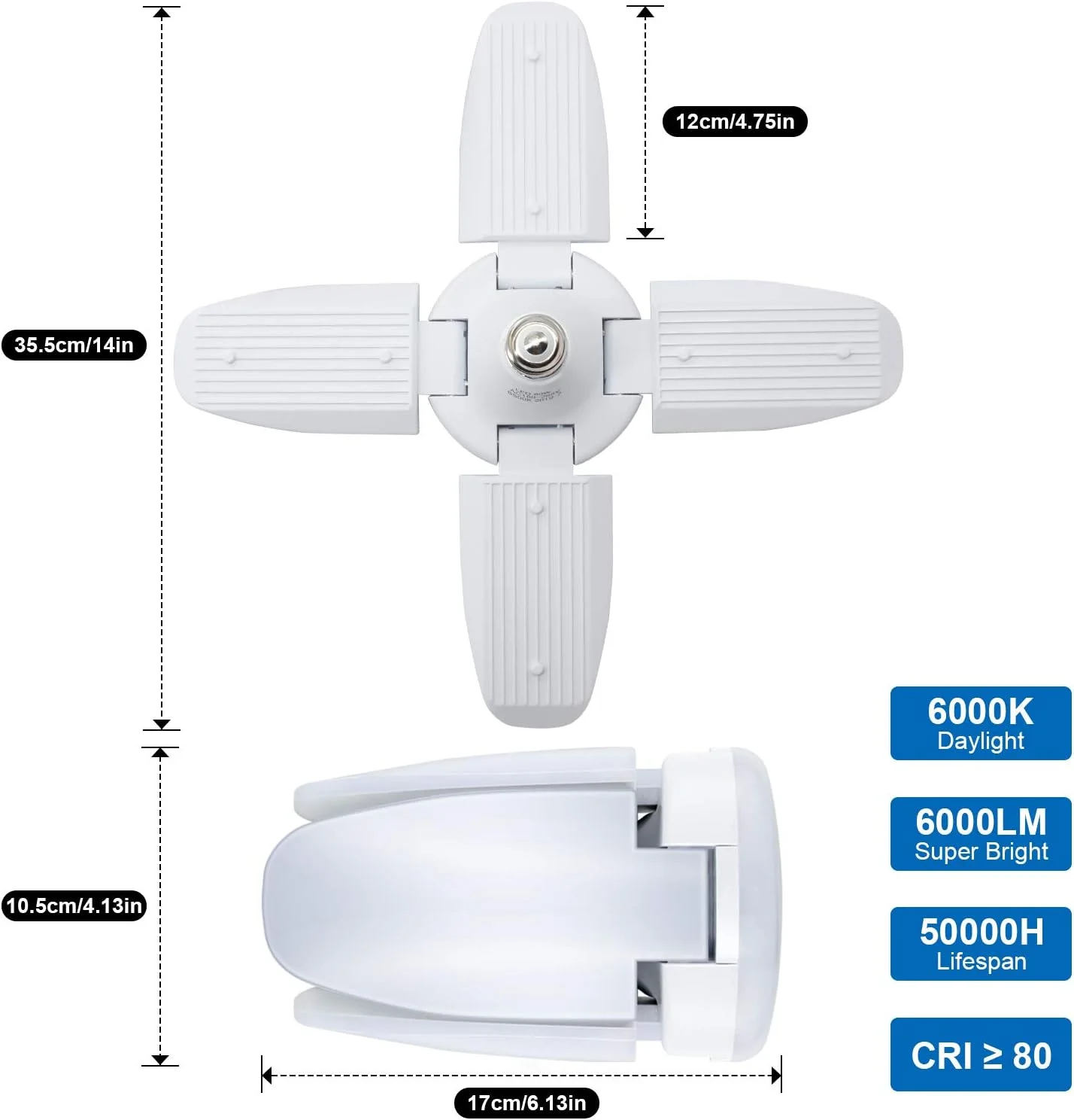 چراغ های گاراژ LED Exulight، چراغ سقفی گاراژ LED 60 واتی 6000LM نور روز، لامپ های تغییر شکل دهنده 60 واتی، چراغ های کارگاهی E26/E27 برای روشنایی انبار کارگاه گاراژ چراغ های گاراژ LED Exulight، چراغ سقفی گاراژ LED 60 واتی 6000LM نور روز، لامپ های تغییر شکل دهنده 60 واتی، چراغ های کارگاهی E26/E27 برای روشنایی انبار کارگاه گاراژ
