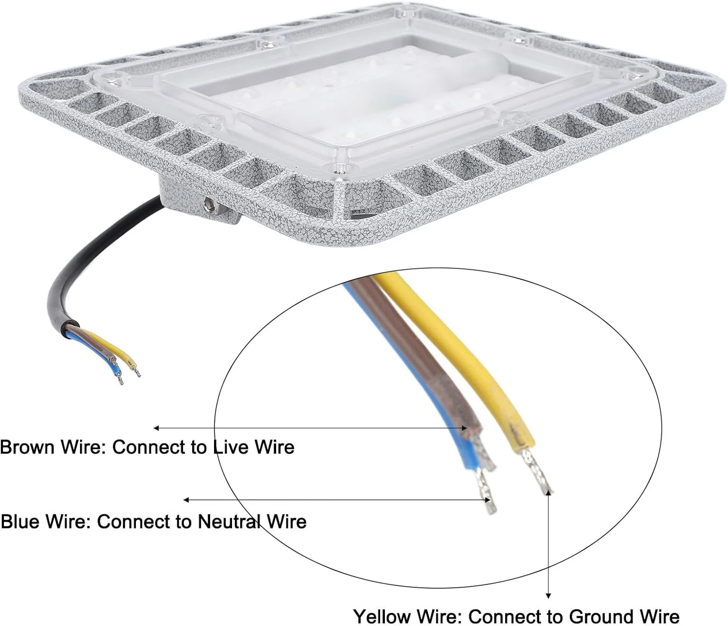 چراغ LED صنعتی با روشنایی بالا، 5500 لومن 5000K، چراغ ضد انفجار LED 50 وات IP65 دارای رتبه 220 ولت، مناسب برای گیاهان، انبارهای بزرگ، معادن، تونل ها، کارگاه های کارخانه چراغ LED صنعتی با روشنایی بالا، 5500 لومن 5000K، چراغ ضد انفجار LED 50 وات IP65 دارای رتبه 220 ولت، مناسب برای گیاهان، انبارهای بزرگ، معادن، تونل ها، کارگاه های کارخانه