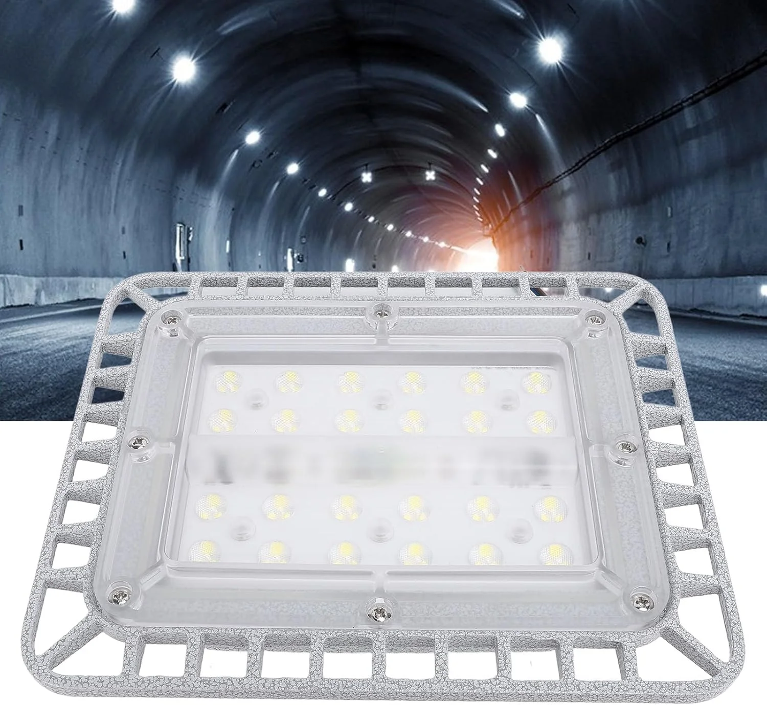 چراغ LED صنعتی با روشنایی بالا، 5500 لومن 5000K، چراغ ضد انفجار LED 50 وات IP65 دارای رتبه 220 ولت، مناسب برای گیاهان، انبارهای بزرگ، معادن، تونل ها، کارگاه های کارخانه چراغ LED صنعتی با روشنایی بالا، 5500 لومن 5000K، چراغ ضد انفجار LED 50 وات IP65 دارای رتبه 220 ولت، مناسب برای گیاهان، انبارهای بزرگ، معادن، تونل ها، کارگاه های کارخانه
