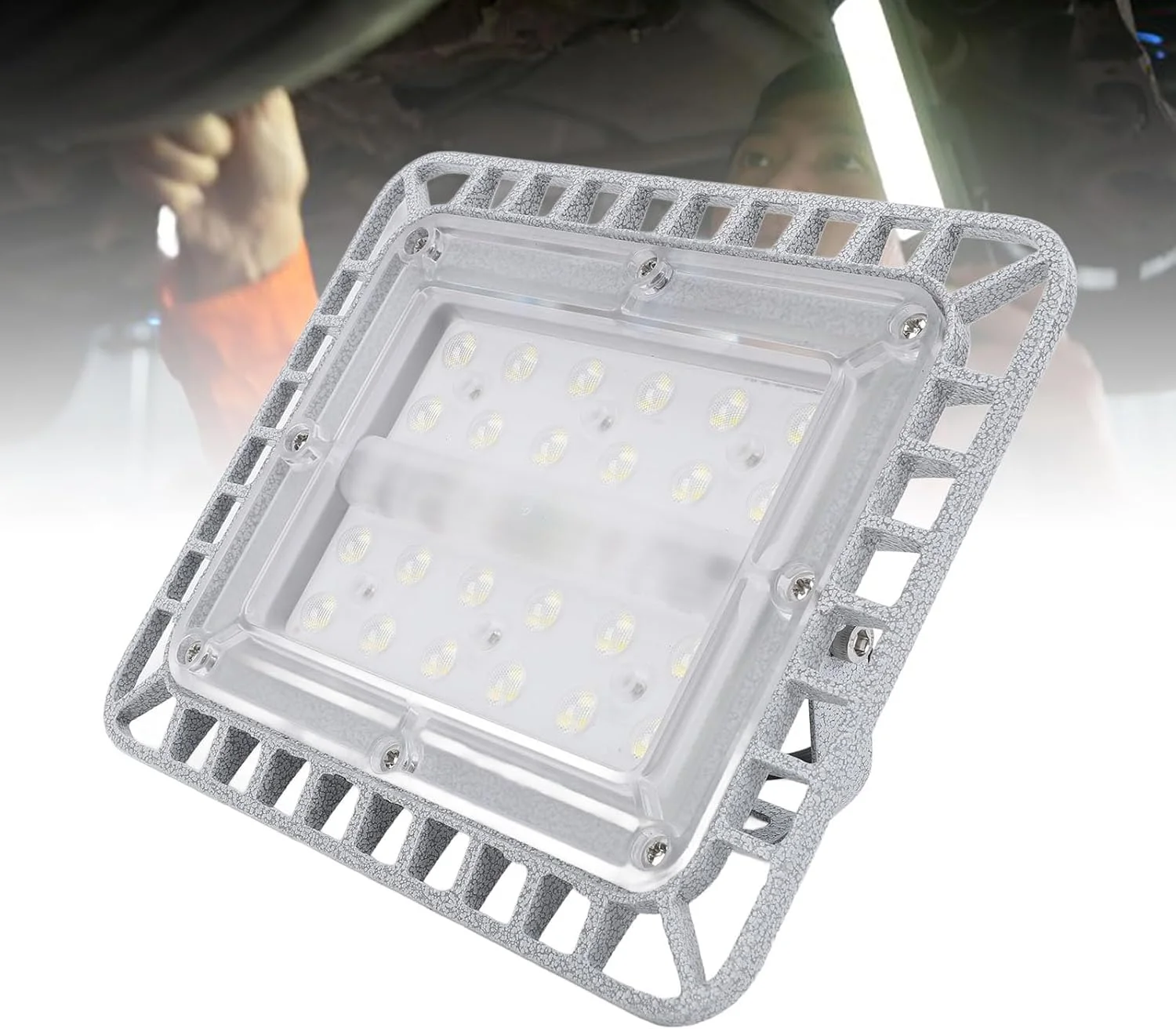 چراغ LED صنعتی با روشنایی بالا، 5500 لومن 5000K، چراغ ضد انفجار LED 50 وات IP65 دارای رتبه 220 ولت، مناسب برای گیاهان، انبارهای بزرگ، معادن، تونل ها، کارگاه های کارخانه چراغ LED صنعتی با روشنایی بالا، 5500 لومن 5000K، چراغ ضد انفجار LED 50 وات IP65 دارای رتبه 220 ولت، مناسب برای گیاهان، انبارهای بزرگ، معادن، تونل ها، کارگاه های کارخانه