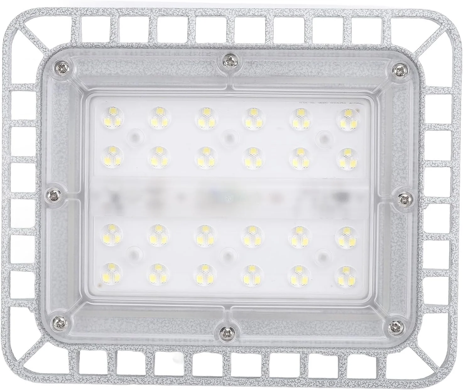 چراغ LED ضد انفجار 50 وات 5500 لومن 5000 کلوین با روشنایی بالا، بدنه آلومینیومی دایکاست، مقاوم در برابر فشار، ضد آب و هوا IP65، نصب انعطاف پذیر با سوراخ های نصب