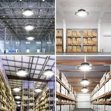 چراغ LED UFO High Bay، چراغ صنعتی دیمرپذیر، طراحی فوق العاده باریک، روشنایی تجاری برای کارگاه، انبار چراغ LED UFO High Bay، چراغ صنعتی دیمرپذیر، طراحی فوق العاده باریک، روشنایی تجاری برای کارگاه، انبار
