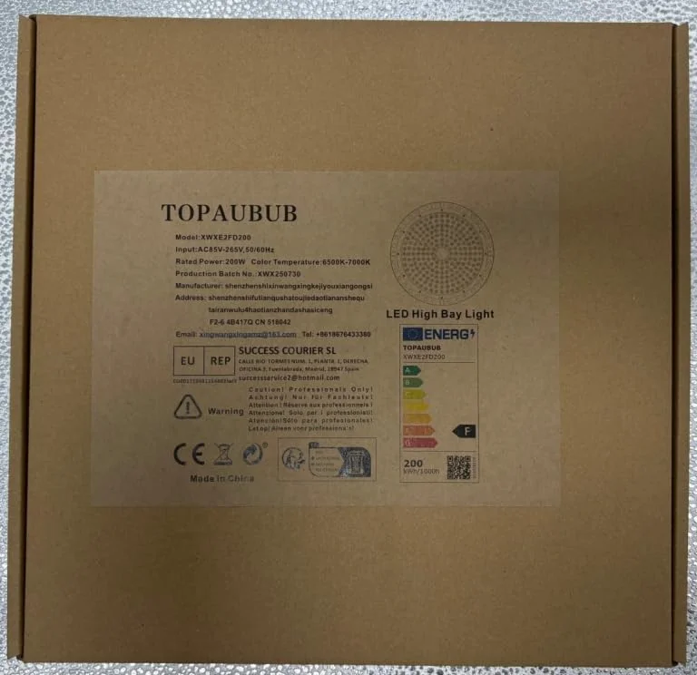 چراغ صنعتی LED مدل UFO تاپائوباب 200 وات، روشنایی کارگاهی گاراژ LED با 20000 لومن به همراه زنجیر فلزی 30 سانتی متری، درایور، 6500 کلوین IP65، چراغ سقفی صنعتی گاراژ برای انبارها و کارخانه ها (تک عددی) چراغ صنعتی LED مدل UFO تاپائوباب 200 وات، روشنایی کارگاهی گاراژ LED با 20000 لومن به همراه زنجیر فلزی 30 سانتی متری، درایور، 6500 کلوین IP65، چراغ سقفی صنعتی گاراژ برای انبارها و کارخانه ها (تک عددی)